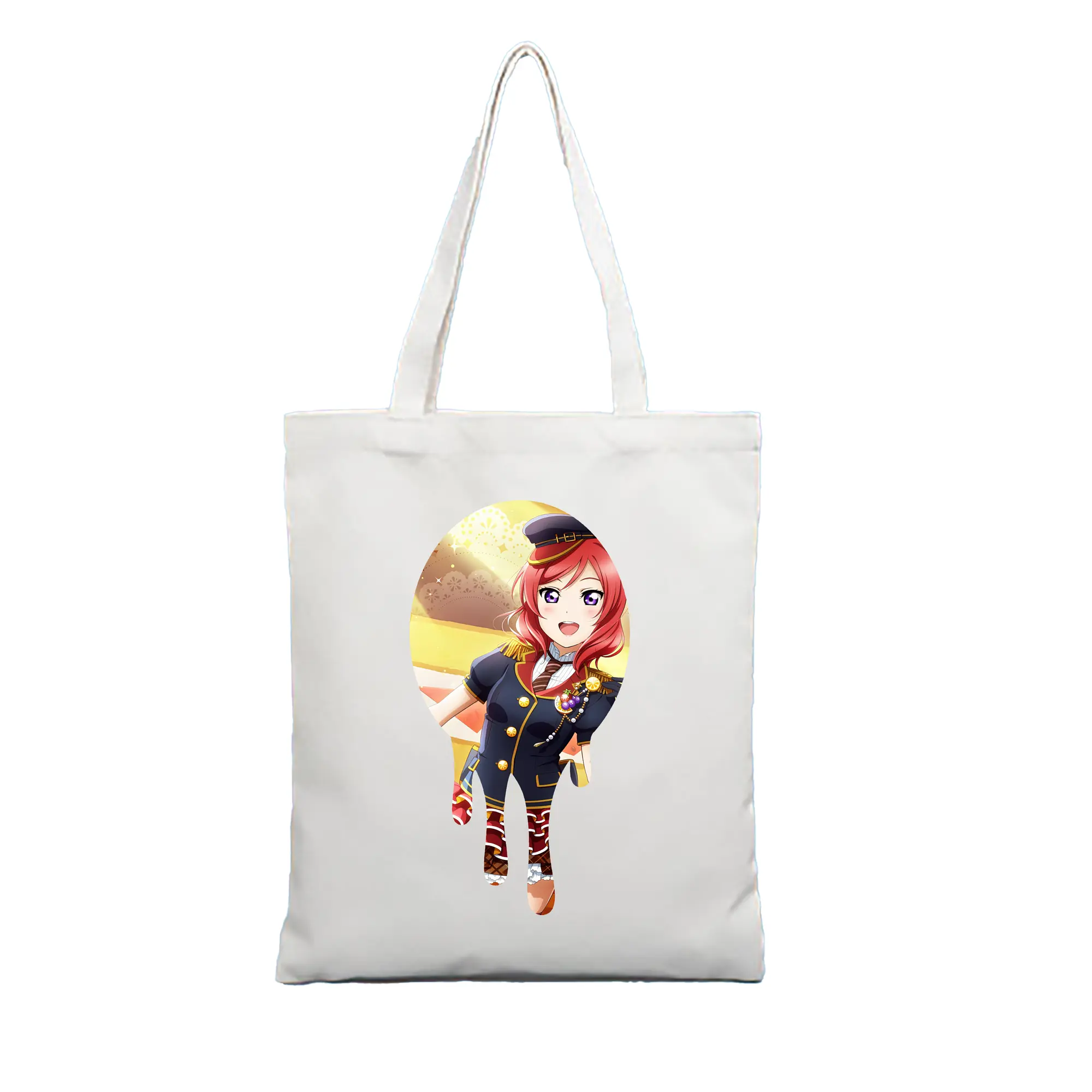 Love Live! グッズ,西木野真姫 - 縦型キャンバス手提げバッグ（トートバッグ） ・ キャンバス素材 ・ ショッピング用 ・ 軽量 丈夫 お手入れ簡単