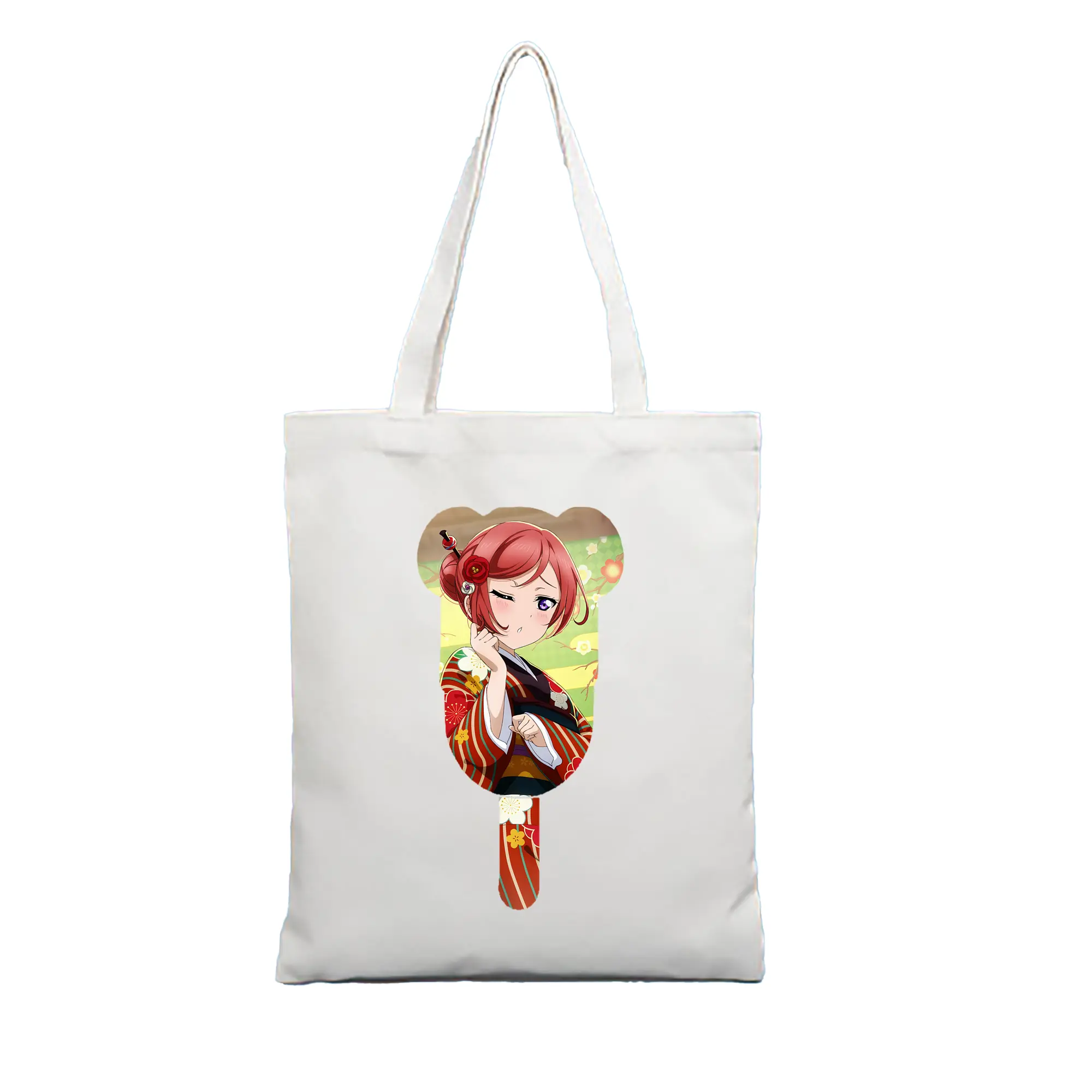 Love Live! グッズ,西木野真姫 - 縦型キャンバス手提げバッグ（トートバッグ） ・ キャンバス素材 ・ ショッピング用 ・ 軽量 丈夫 お手入れ簡単