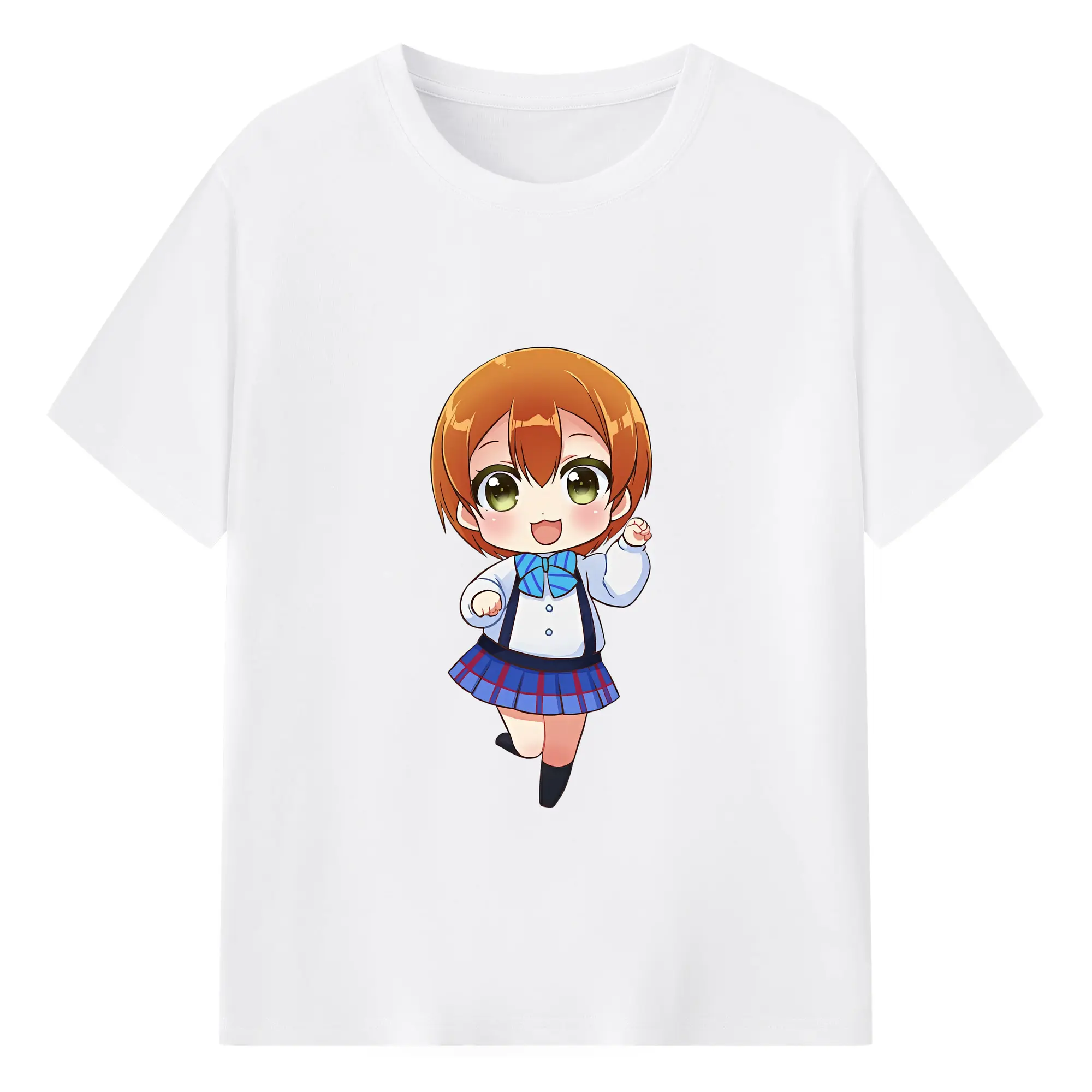 Love Live! グッズ,星空凛 - 綿100％ 半袖Tシャツ ・ フロントプリント ・ 快適 通気性 ・ 日常使い 散歩 スポーツ用
