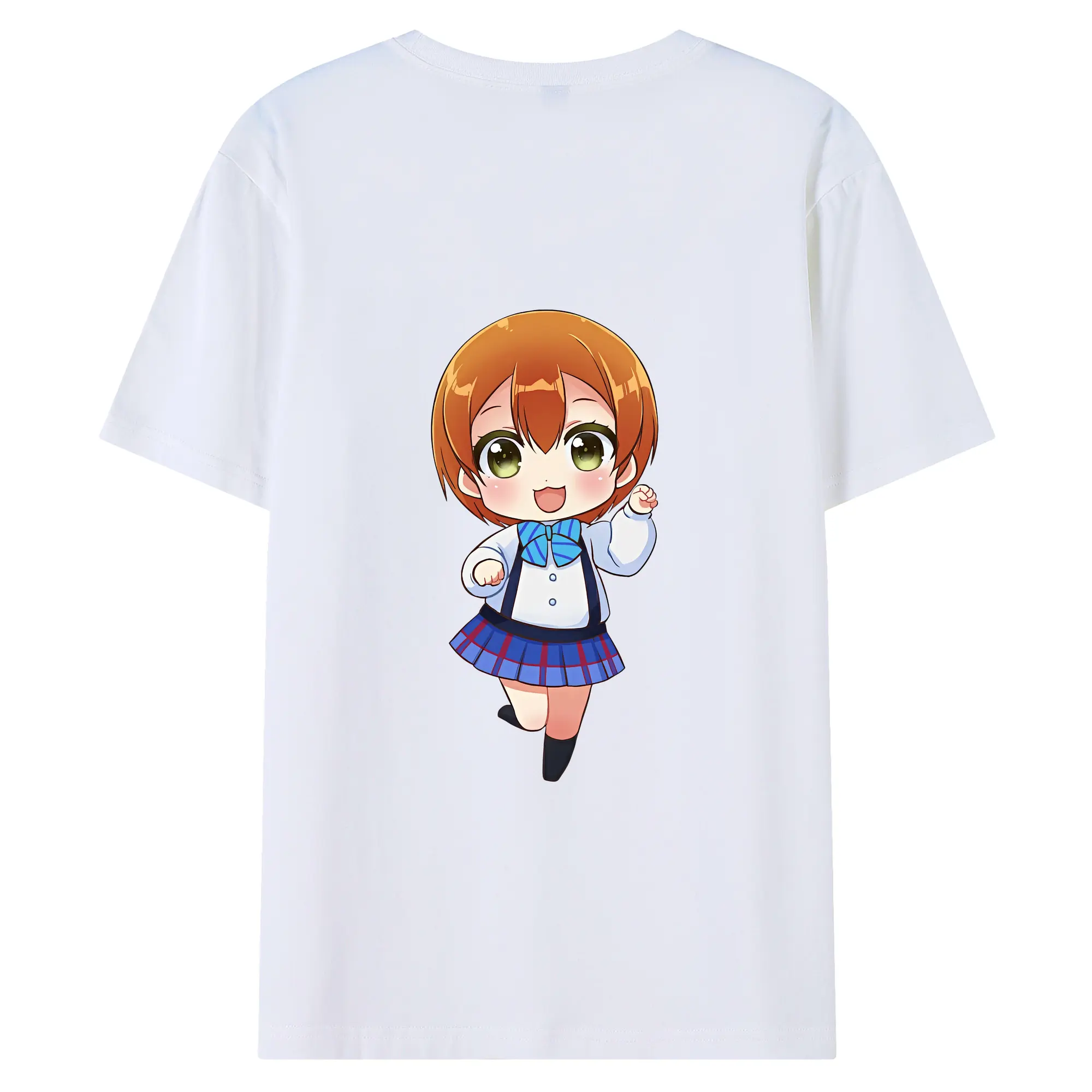 Love Live! グッズ,星空凛 - 綿100％ 半袖Tシャツ ・ バックプリント ・ 快適 通気性 ・ 日常使い 散歩 スポーツ用