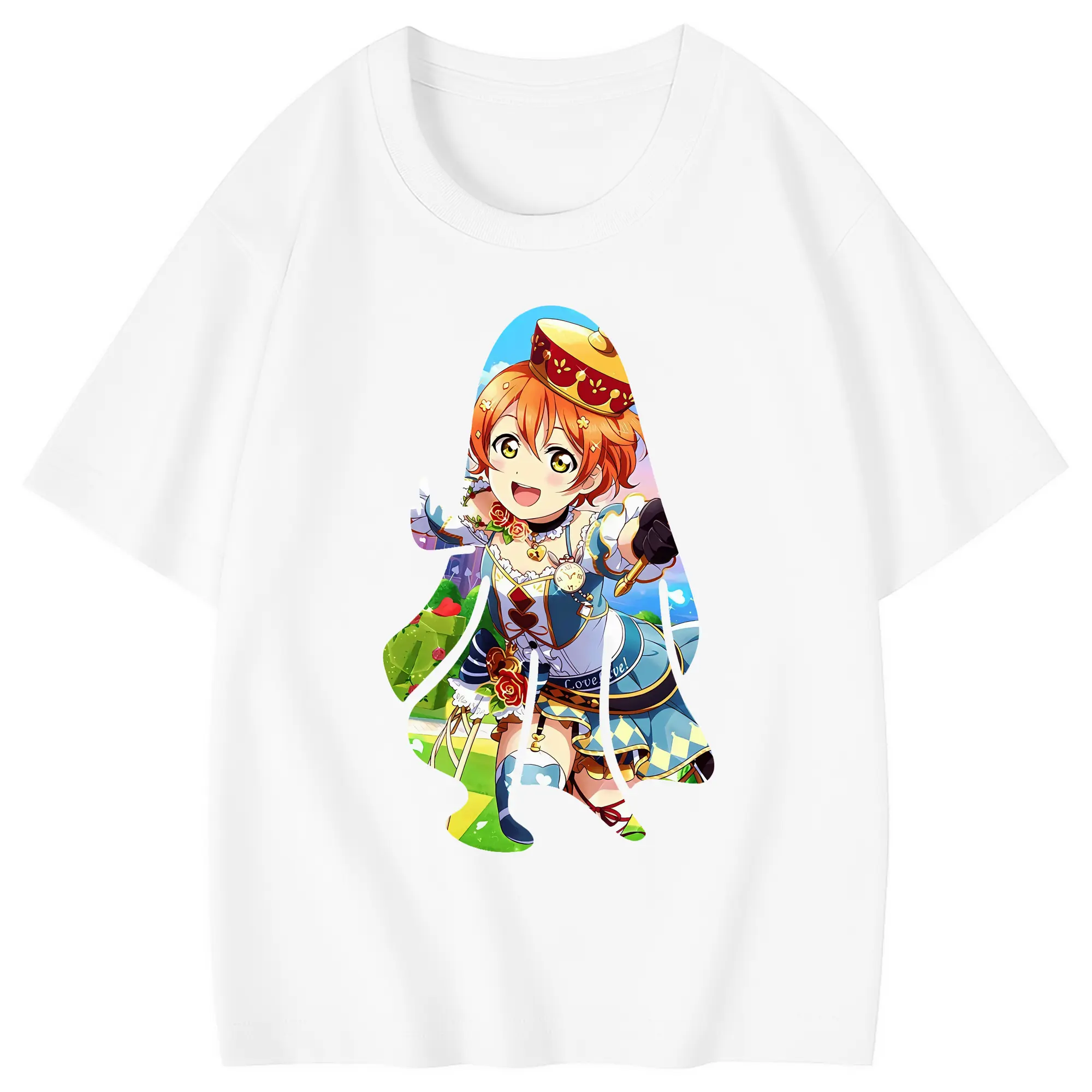 Love Live! グッズ,星空凛 - 綿100％ キッズTシャツ ・ フロントプリント ・ 快適 通気性 ・ スポーツ カジュアル 散歩用