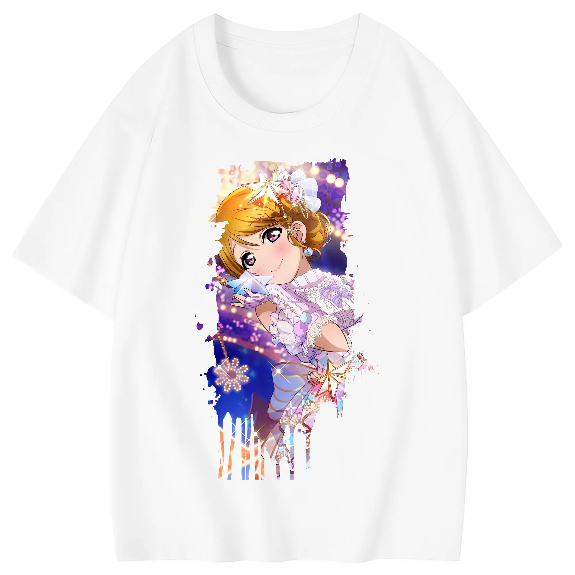 Love Live! グッズ,小泉花陽 - 綿100％ キッズTシャツ ・ フロントプリント ・ 快適 通気性 ・ スポーツ カジュアル 散歩用