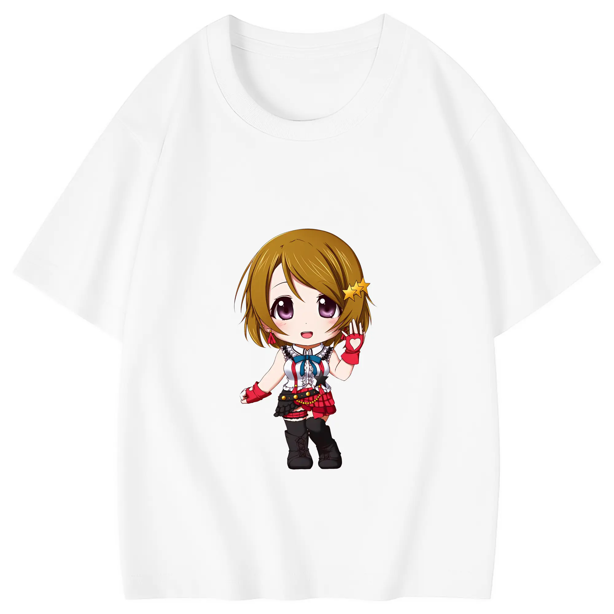 Love Live! グッズ,小泉花陽 - 綿100％ キッズTシャツ ・ フロントプリント ・ 快適 通気性 ・ スポーツ カジュアル 散歩用