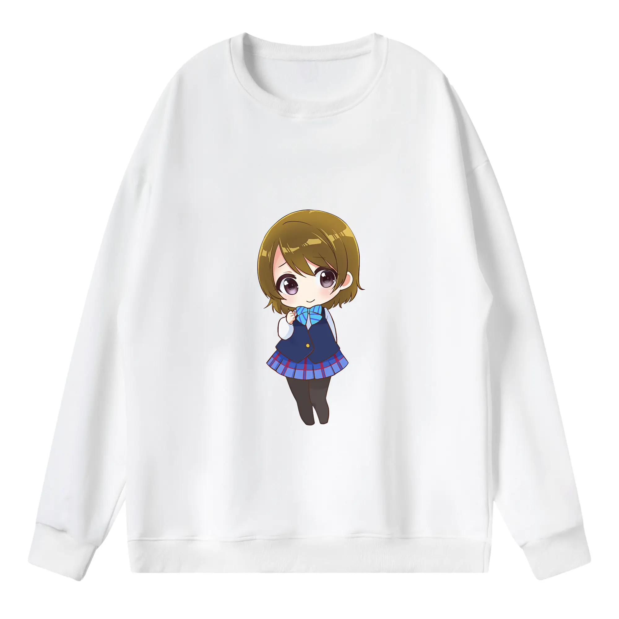 Love Live! グッズ,小泉花陽 - 薄手 クルーネック スウェット 裏毛260g · ポリエステル 春秋向け カジュアル 男女兼用 · トレーナー デイリー スポーツ 散歩に最適