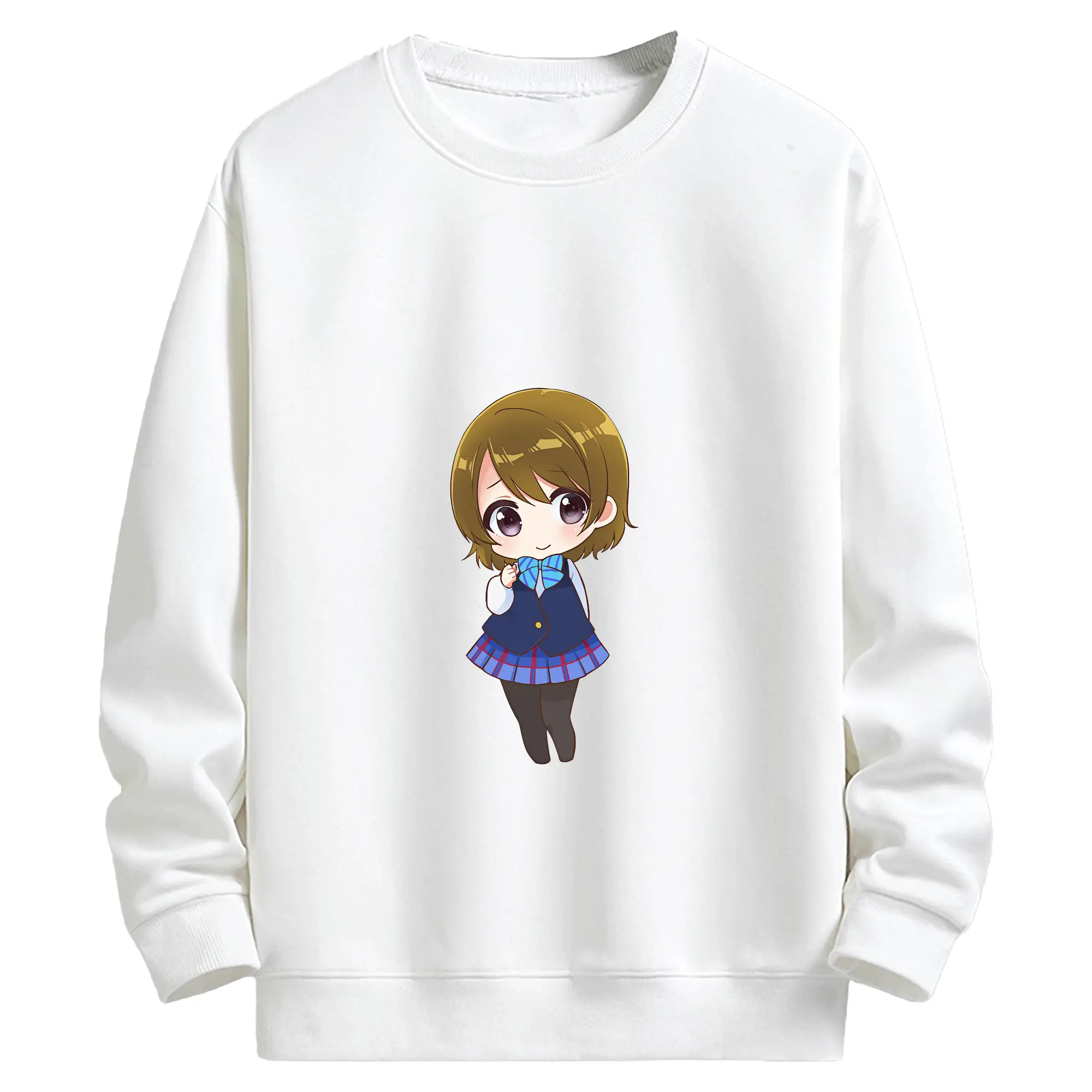 Love Live! グッズ,小泉花陽 - キッズ クルーネックスウェットシャツ ・ フロントプリント ・ 綿80％ ポリエステル20％ ・ 快適 通学 スポーツ 日常使い お散歩用