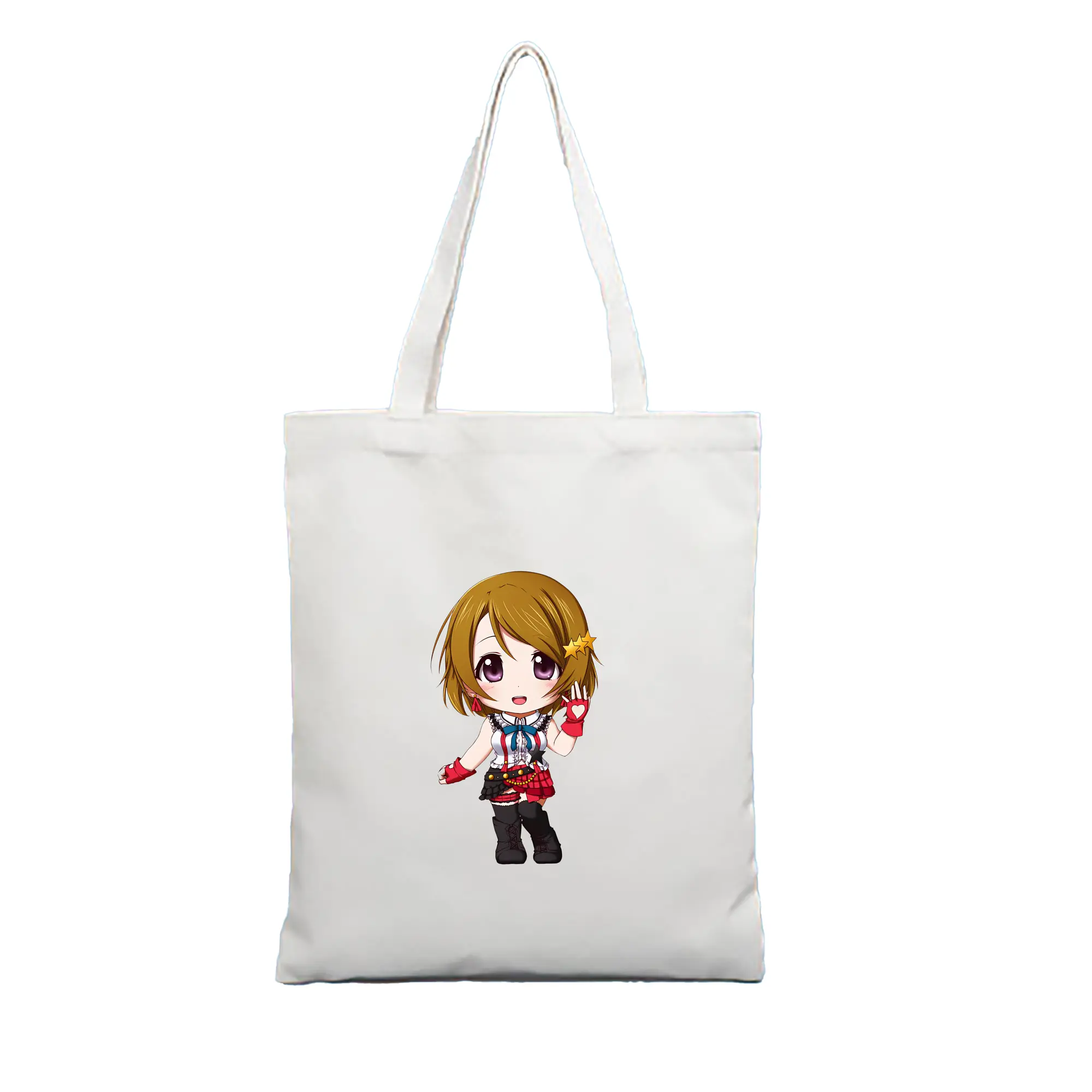Love Live! グッズ,小泉花陽 - 縦型キャンバス手提げバッグ（トートバッグ） ・ キャンバス素材 ・ ショッピング用 ・ 軽量 丈夫 お手入れ簡単