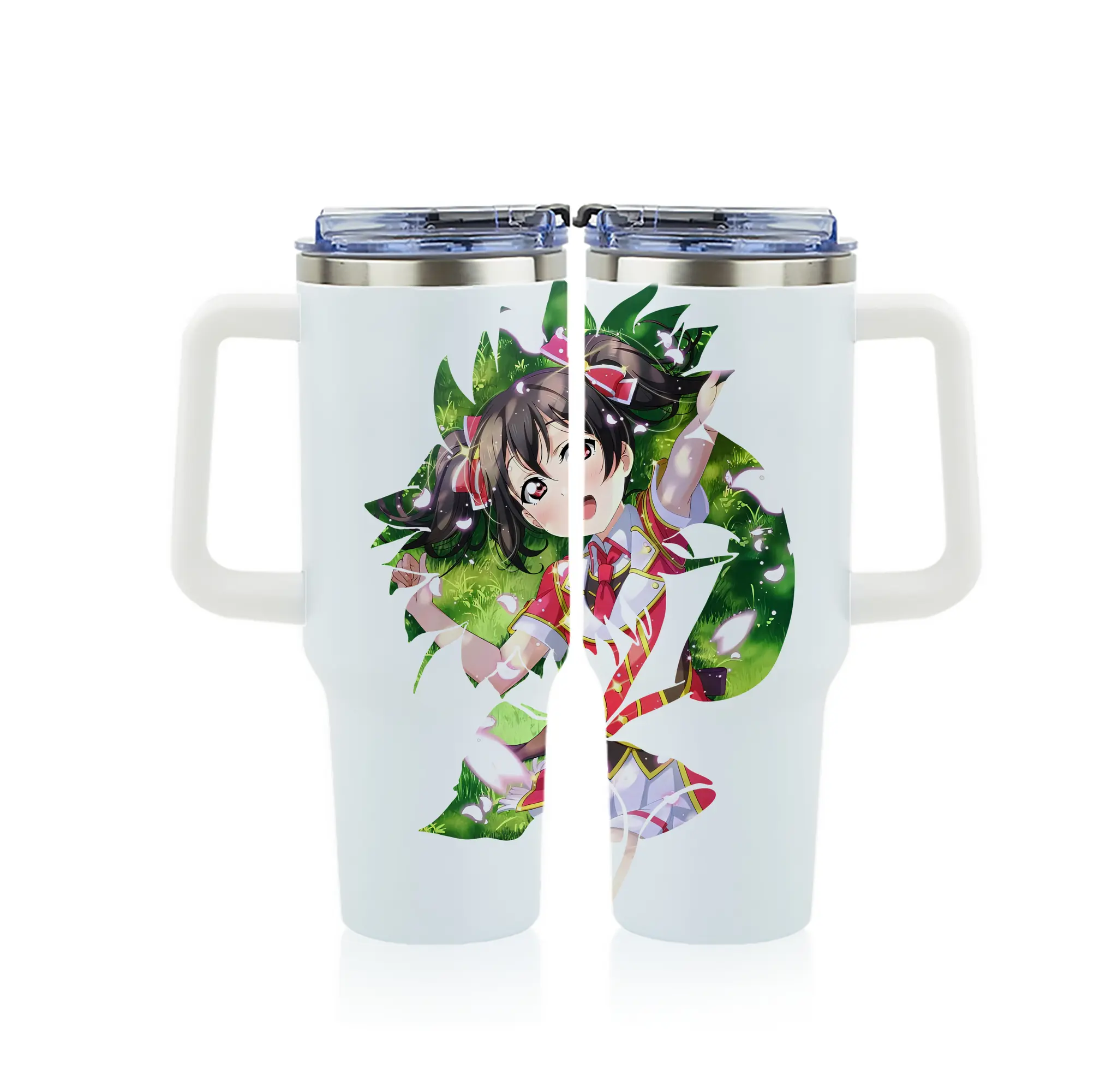 Love Live! グッズ,矢澤にこ - 1200mL フルプリント車用タンブラー ・ 304ステンレス 内側 ・ 201ステンレス 外側 ・ 保温 保冷 ・ 通勤 ドライブ アウトドア用