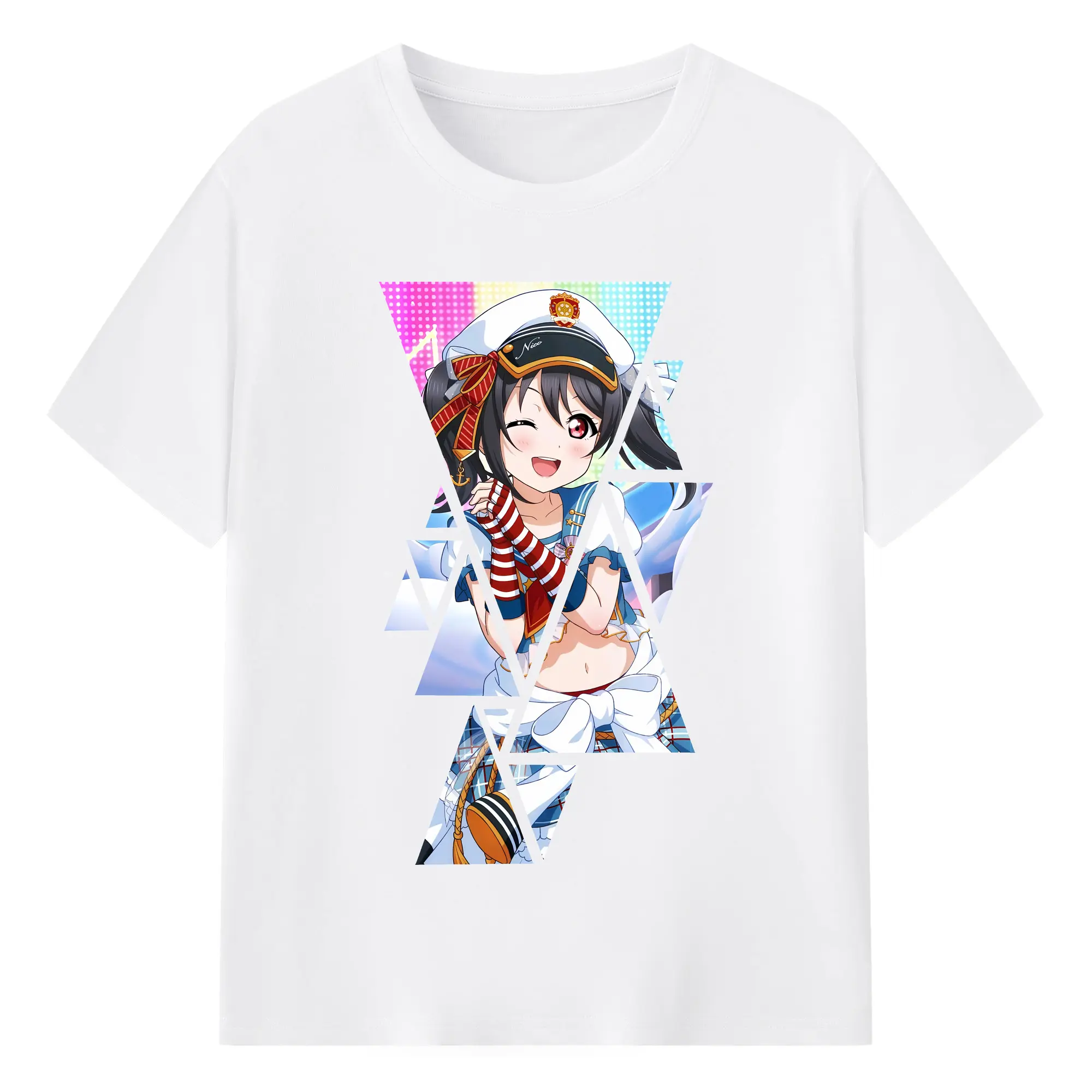 Love Live! グッズ,矢澤にこ - 綿100％ 半袖Tシャツ ・ フロントプリント ・ 快適 通気性 ・ 日常使い 散歩 スポーツ用