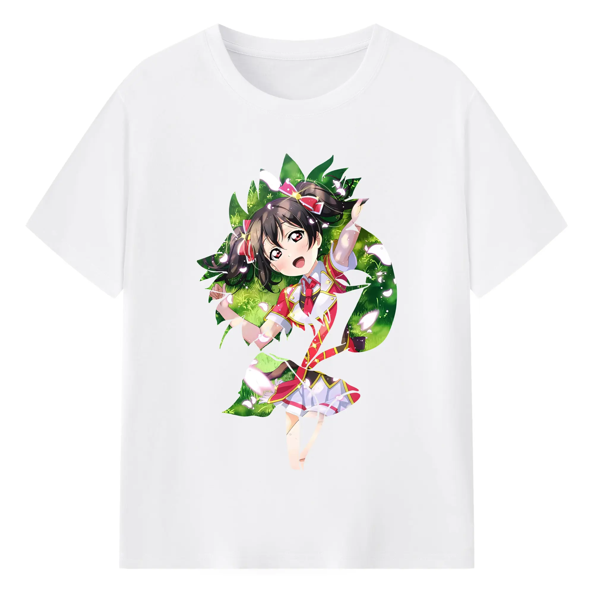 Love Live! グッズ,矢澤にこ - 綿100％ 半袖Tシャツ ・ フロントプリント ・ 快適 通気性 ・ 日常使い 散歩 スポーツ用