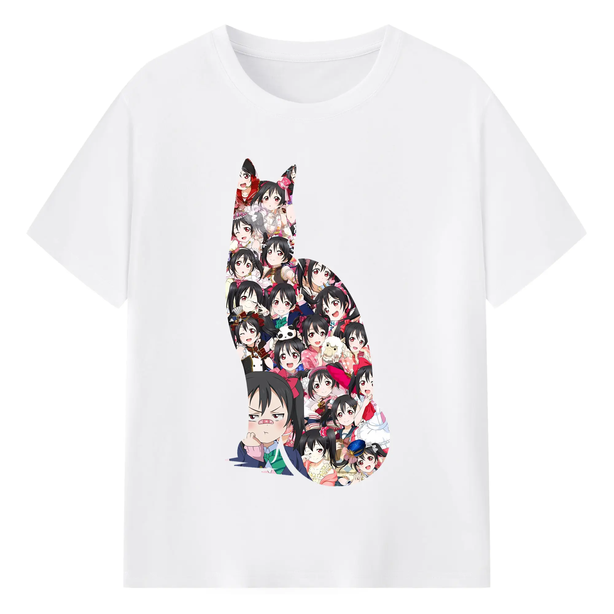 Love Live! グッズ,矢澤にこ - 綿100％ 半袖Tシャツ ・ フロントプリント ・ 快適 通気性 ・ 日常使い 散歩 スポーツ用