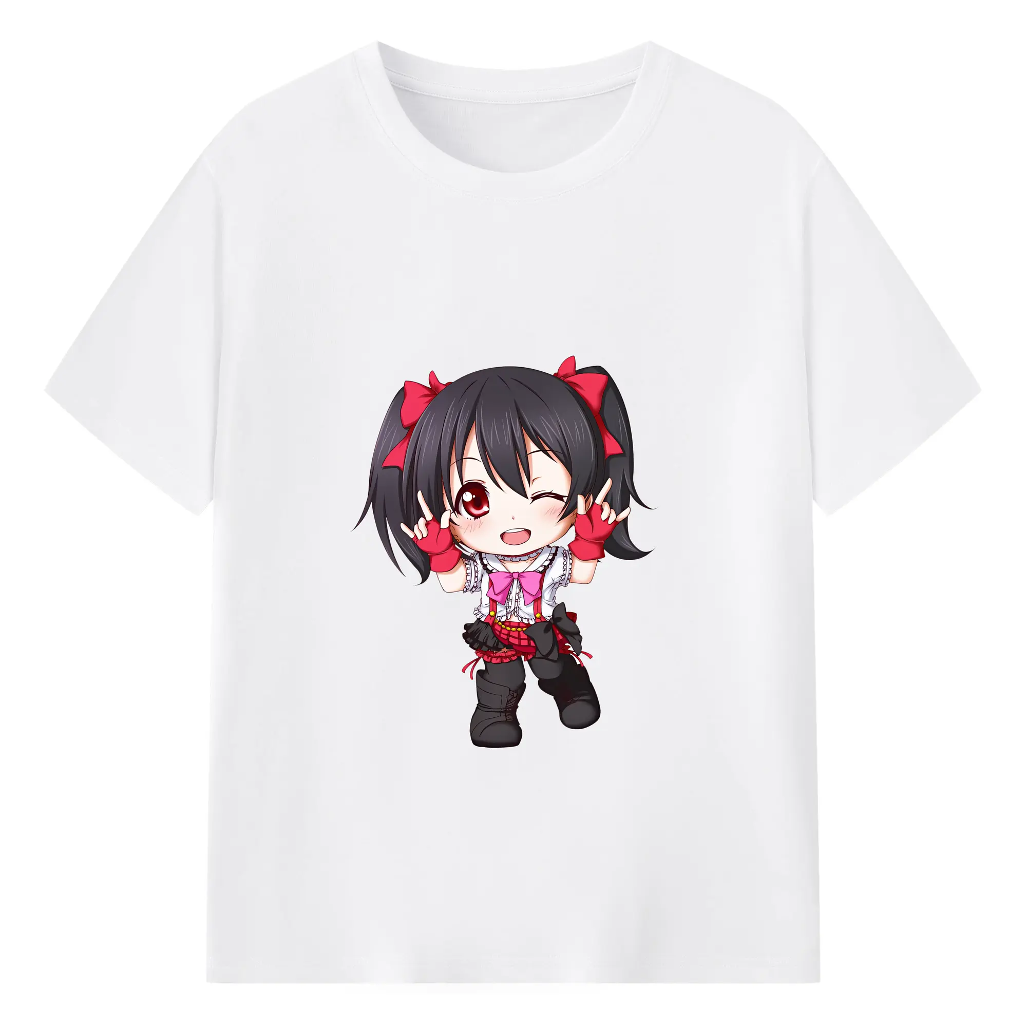 Love Live! グッズ,矢澤にこ - 綿100％ 半袖Tシャツ ・ フロントプリント ・ 快適 通気性 ・ 日常使い 散歩 スポーツ用