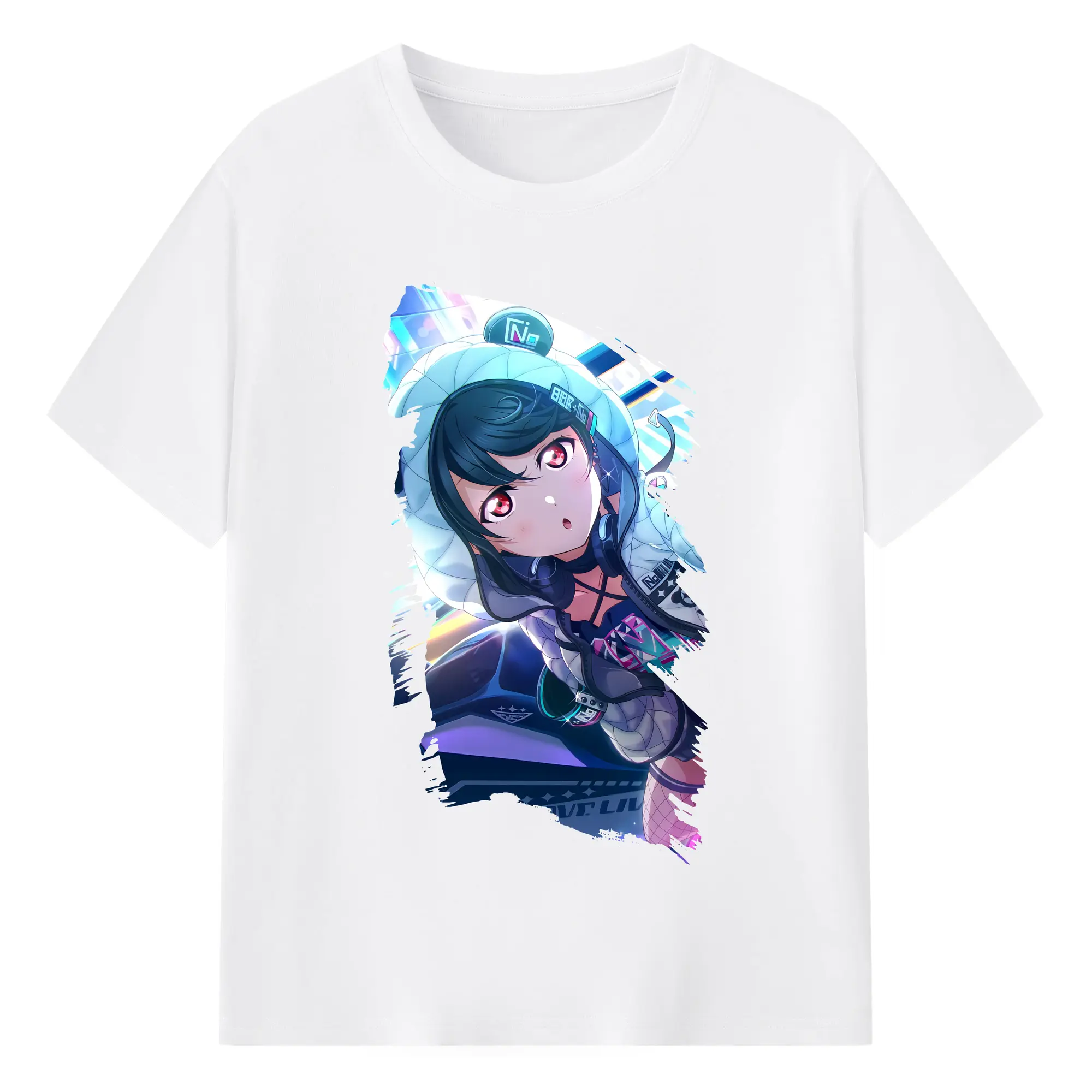Love Live! グッズ,矢澤にこ - 綿100％ 半袖Tシャツ ・ フロントプリント ・ 快適 通気性 ・ 日常使い 散歩 スポーツ用