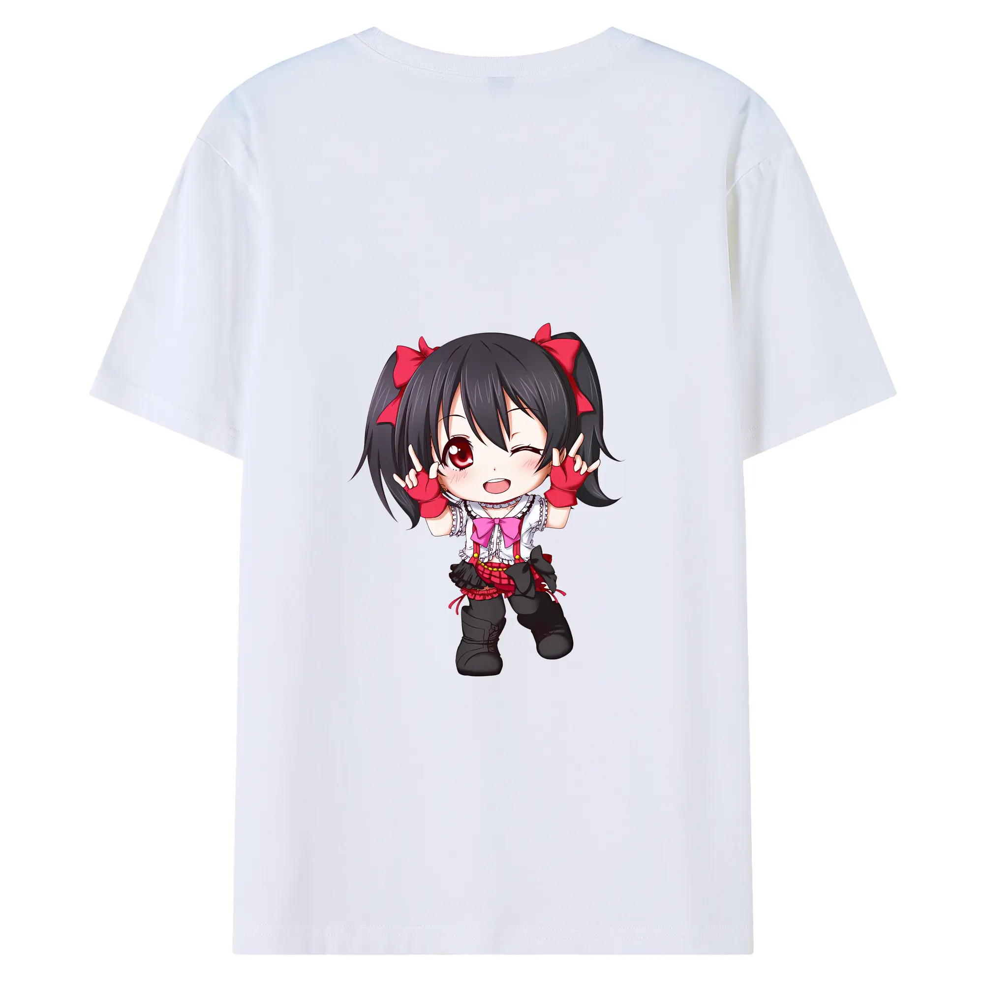 Love Live! グッズ,矢澤にこ - 綿100％ 半袖Tシャツ ・ バックプリント ・ 快適 通気性 ・ 日常使い 散歩 スポーツ用