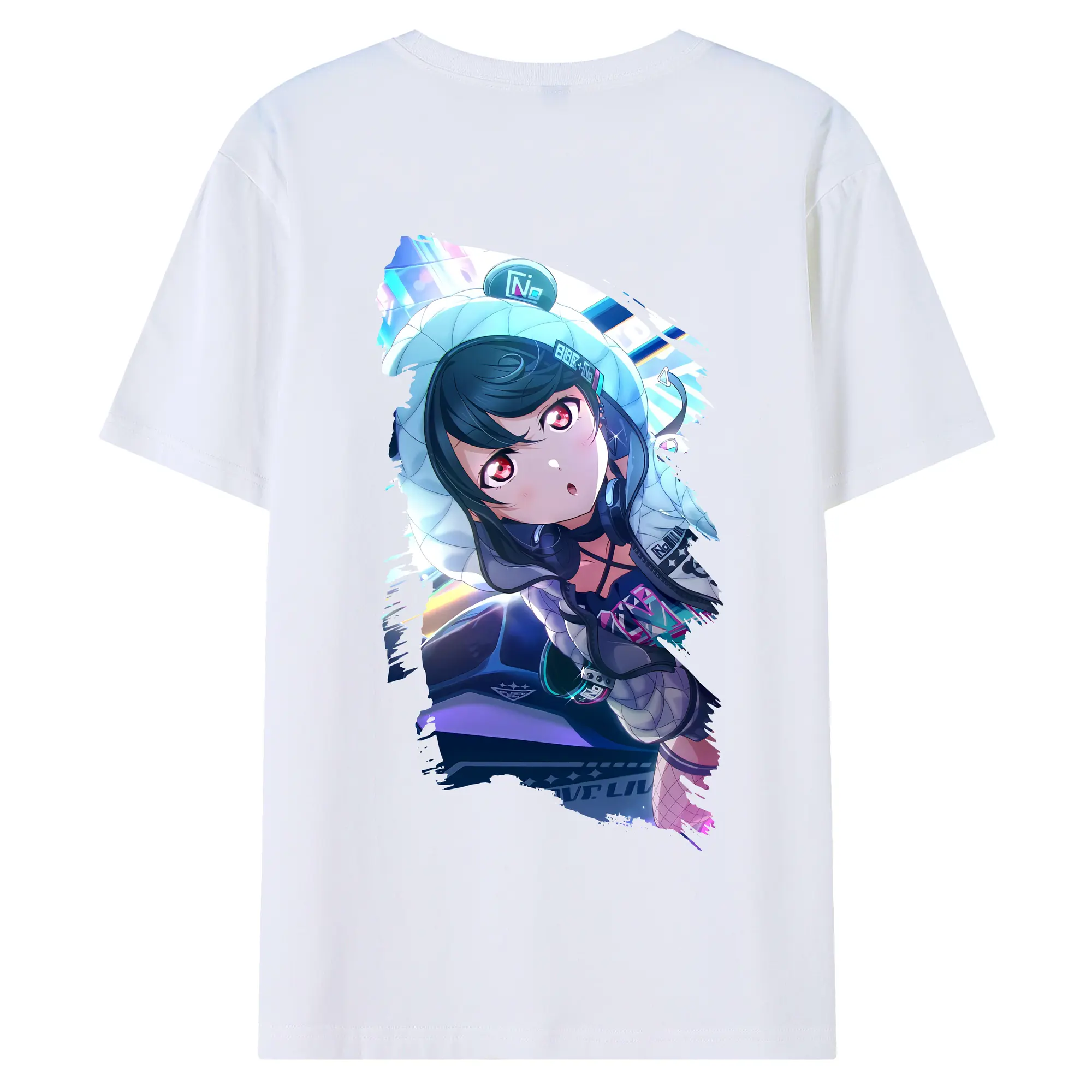 Love Live! グッズ,矢澤にこ - 綿100％ 半袖Tシャツ ・ バックプリント ・ 快適 通気性 ・ 日常使い 散歩 スポーツ用