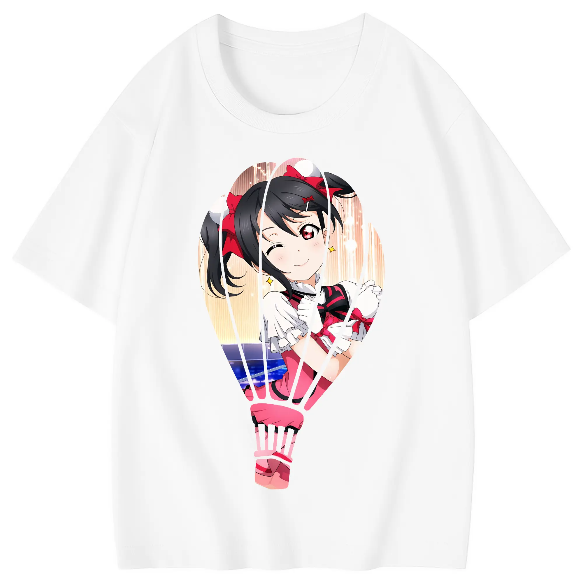 Love Live! グッズ,矢澤にこ - 綿100％ キッズTシャツ ・ フロントプリント ・ 快適 通気性 ・ スポーツ カジュアル 散歩用