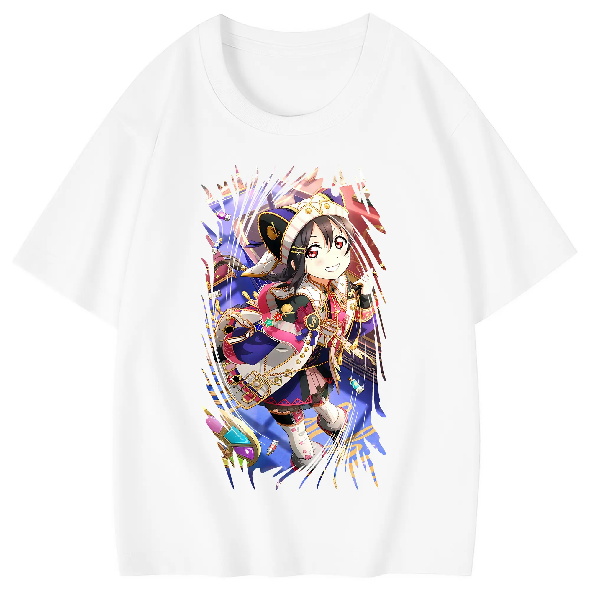 Love Live! グッズ,矢澤にこ - 綿100％ キッズTシャツ ・ フロントプリント ・ 快適 通気性 ・ スポーツ カジュアル 散歩用