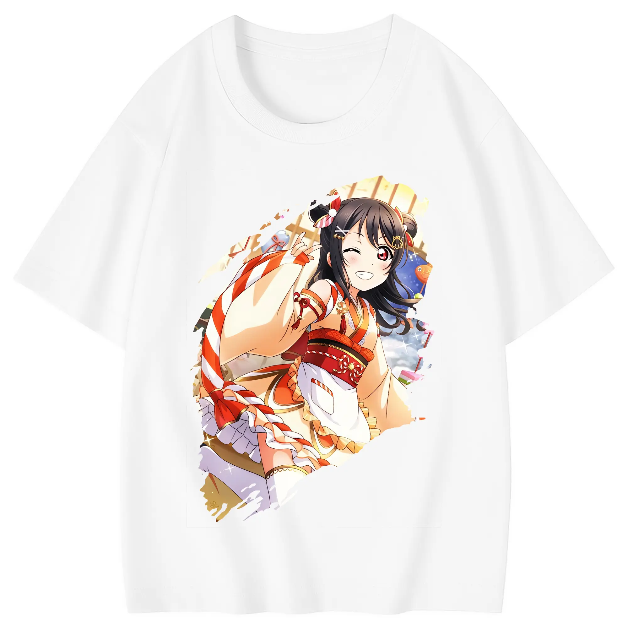 Love Live! グッズ,矢澤にこ - 綿100％ キッズTシャツ ・ フロントプリント ・ 快適 通気性 ・ スポーツ カジュアル 散歩用