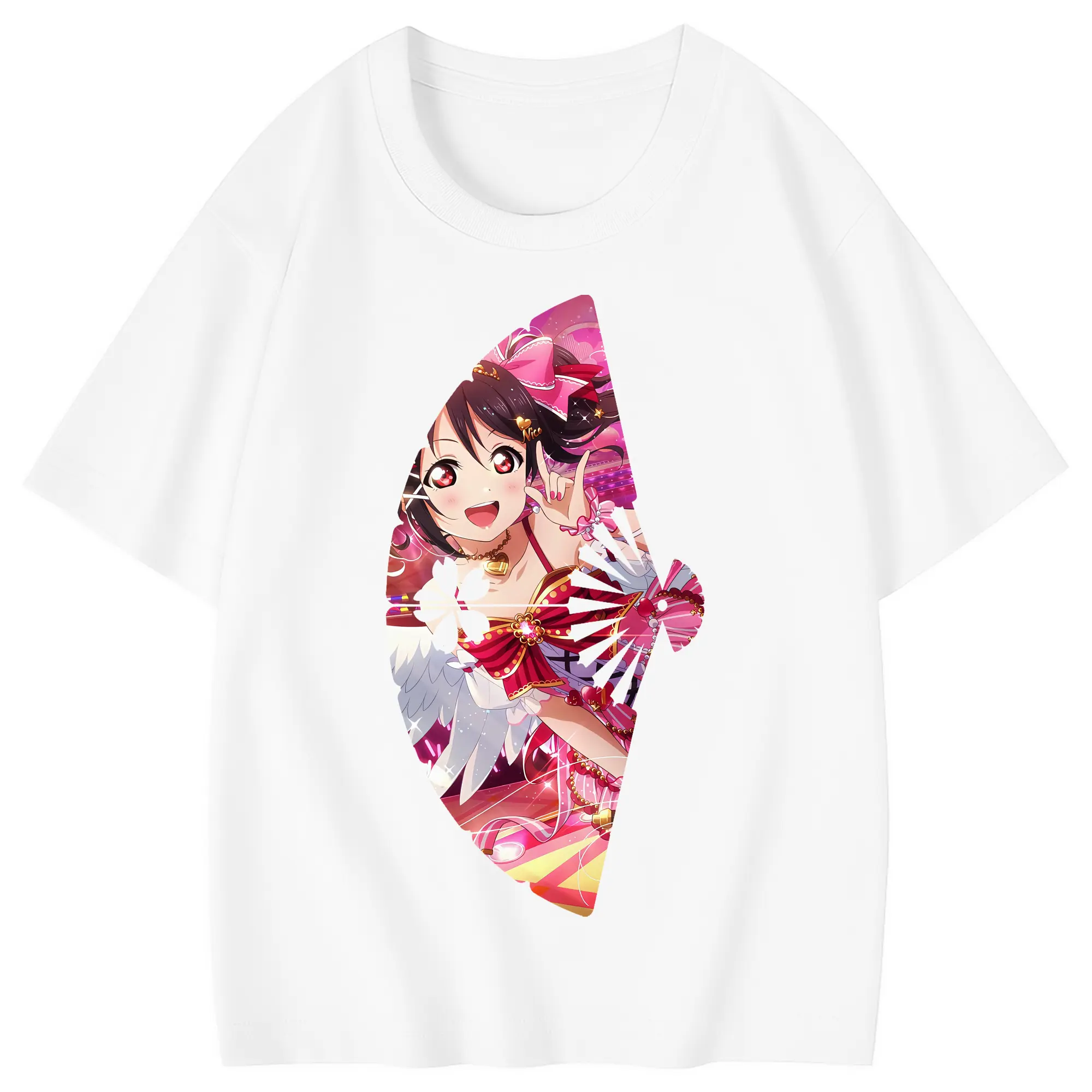 Love Live! グッズ,矢澤にこ - 綿100％ キッズTシャツ ・ フロントプリント ・ 快適 通気性 ・ スポーツ カジュアル 散歩用