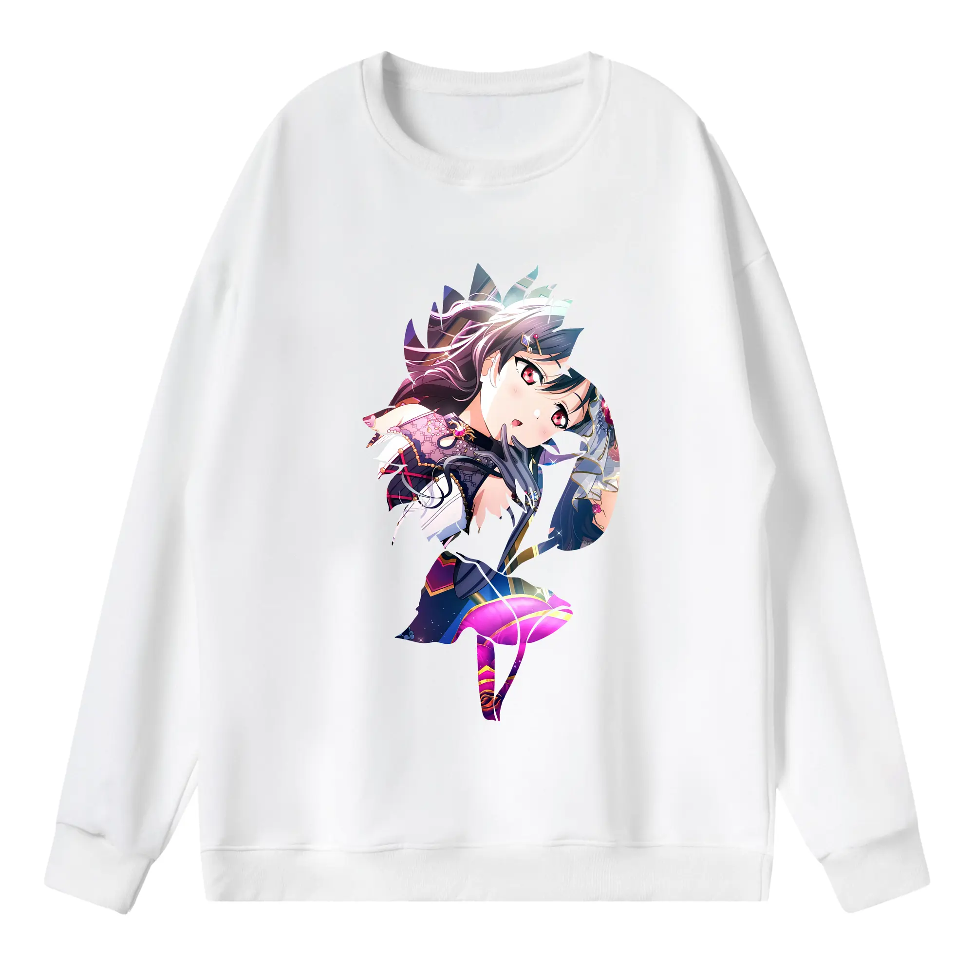 Love Live! グッズ,矢澤にこ - 薄手 クルーネック スウェット 裏毛260g · ポリエステル 春秋向け カジュアル 男女兼用 · トレーナー デイリー スポーツ 散歩に最適