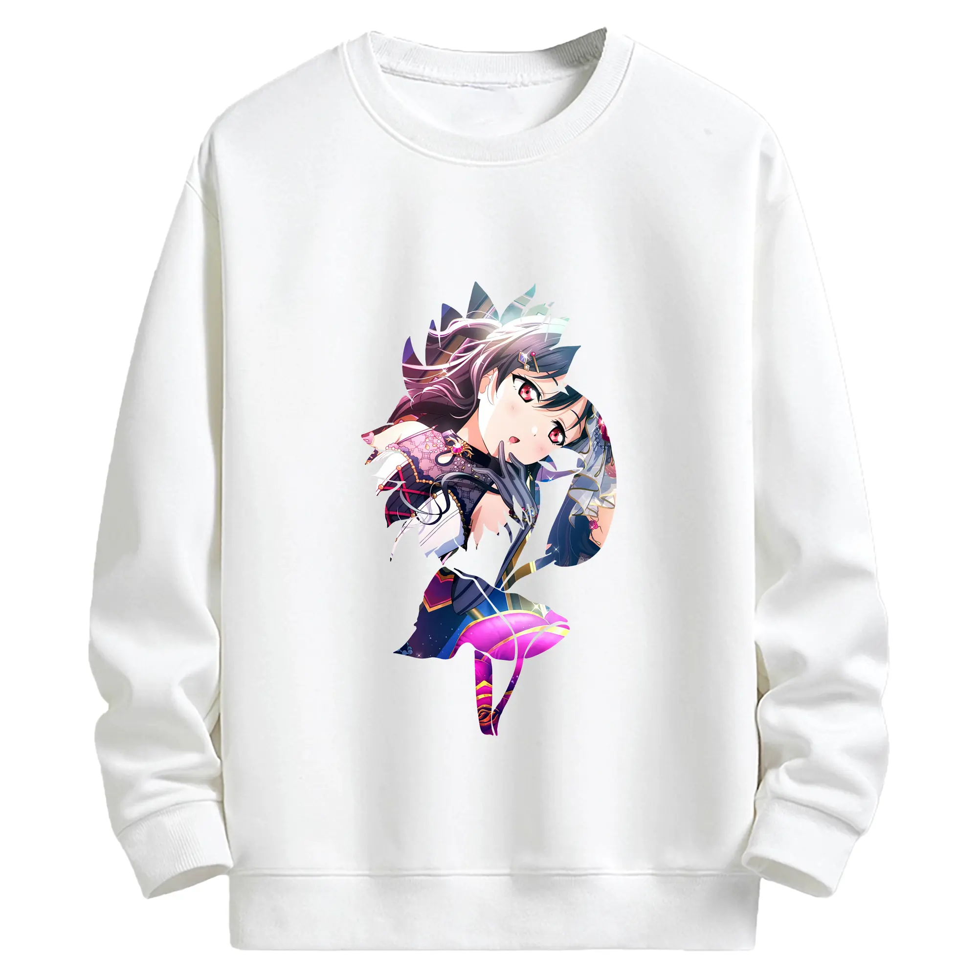 Love Live! グッズ,矢澤にこ - キッズ クルーネックスウェットシャツ ・ フロントプリント ・ 綿80％ ポリエステル20％ ・ 快適 通学 スポーツ 日常使い お散歩用