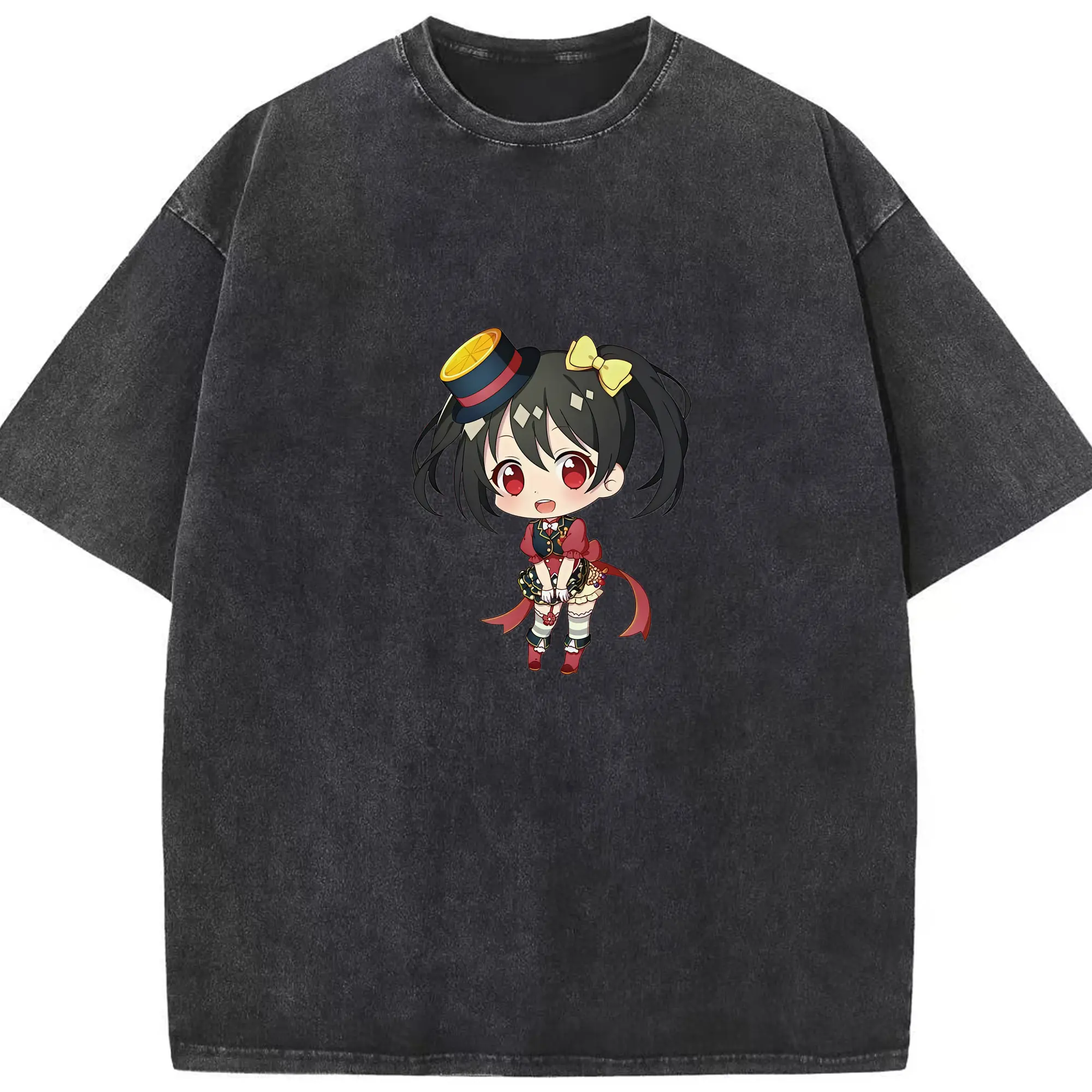 Love Live! グッズ,矢澤にこ - 綿100％ ヴィンテージ風 半袖Tシャツ ・ フロントプリント ・ 柔らか肌触り ・ 通気性 快適 ・ スポーツ カジュアル 外出用