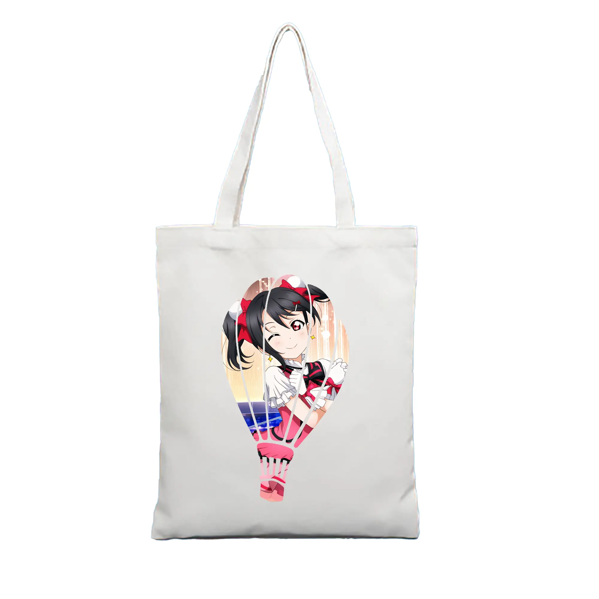 Love Live! グッズ,矢澤にこ - 縦型キャンバス手提げバッグ（トートバッグ） ・ キャンバス素材 ・ ショッピング用 ・ 軽量 丈夫 お手入れ簡単