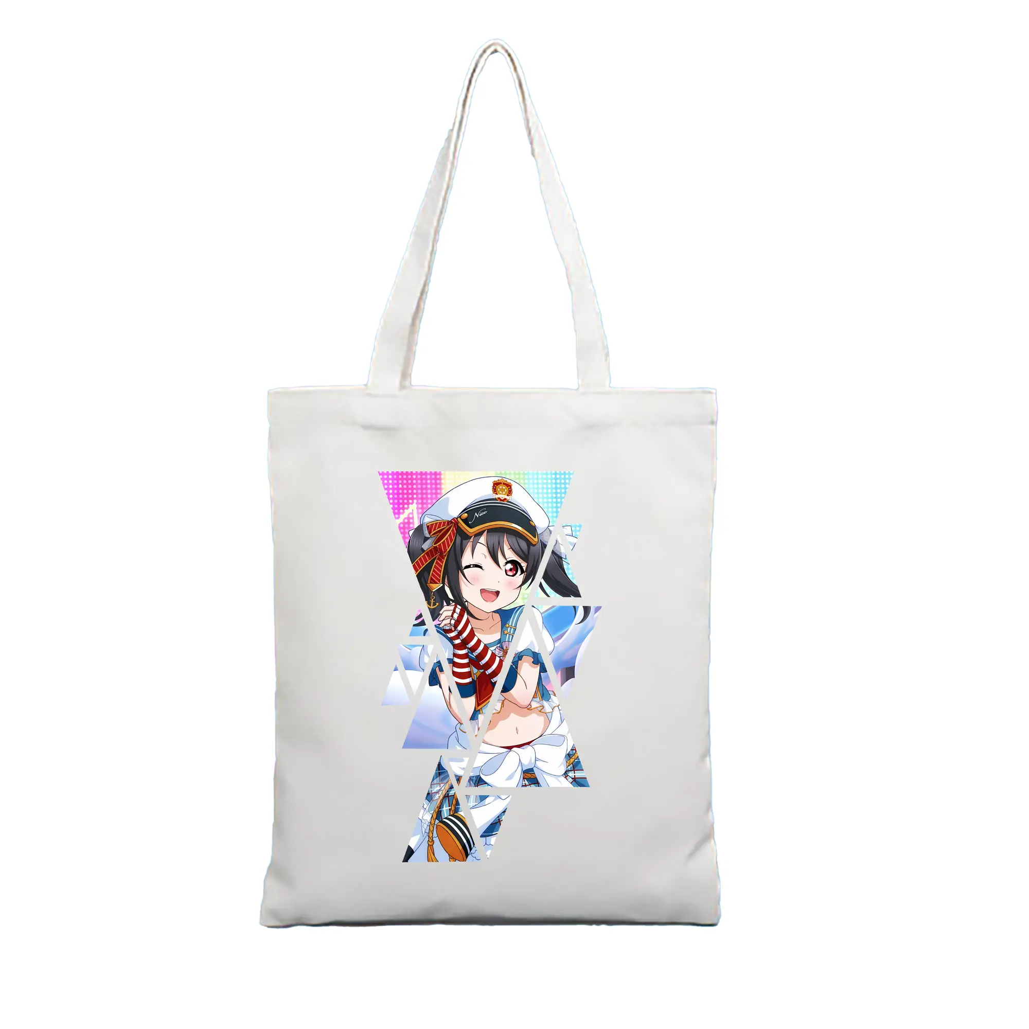 Love Live! グッズ,矢澤にこ - 縦型キャンバス手提げバッグ（トートバッグ） ・ キャンバス素材 ・ ショッピング用 ・ 軽量 丈夫 お手入れ簡単