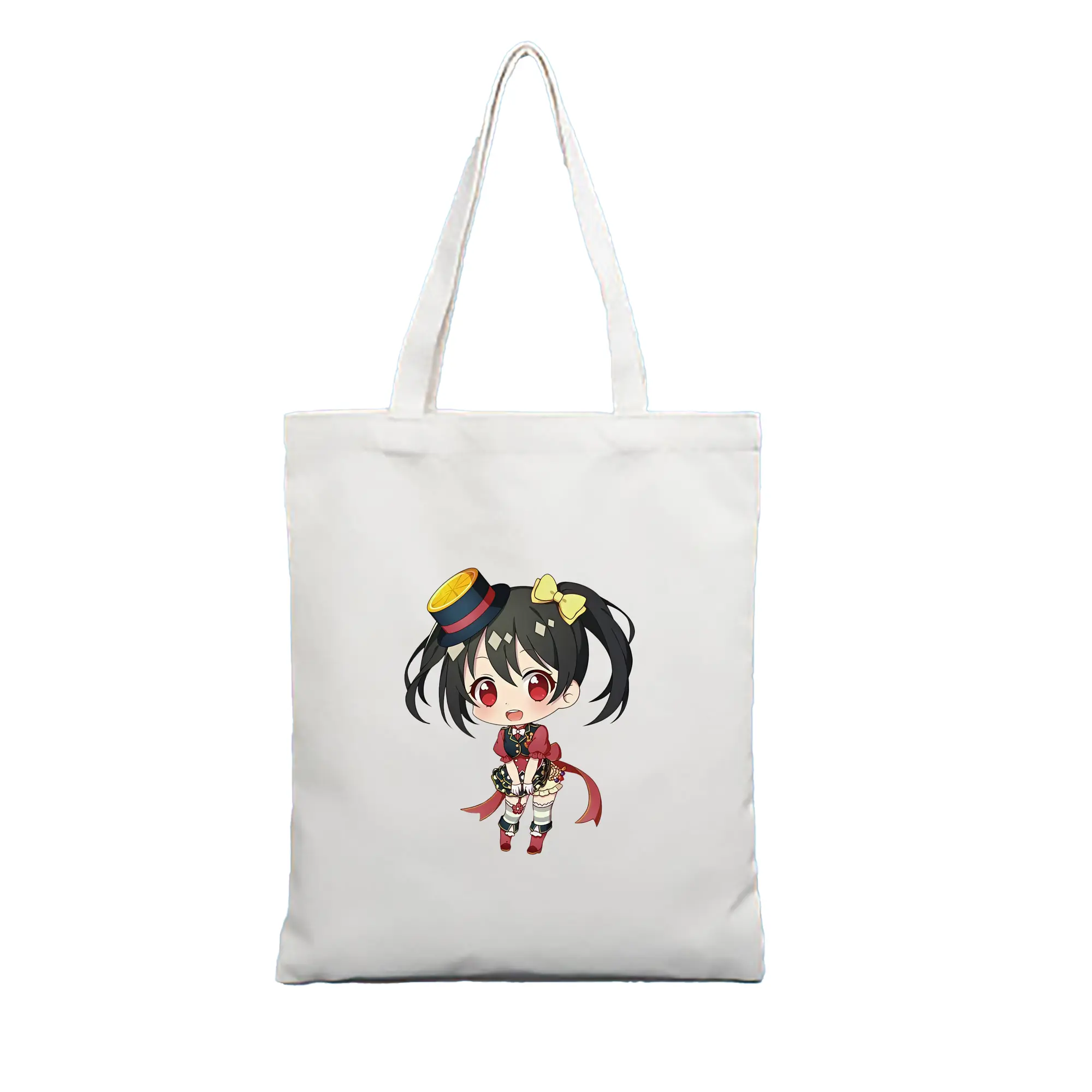 Love Live! グッズ,矢澤にこ - 縦型キャンバス手提げバッグ（トートバッグ） ・ キャンバス素材 ・ ショッピング用 ・ 軽量 丈夫 お手入れ簡単