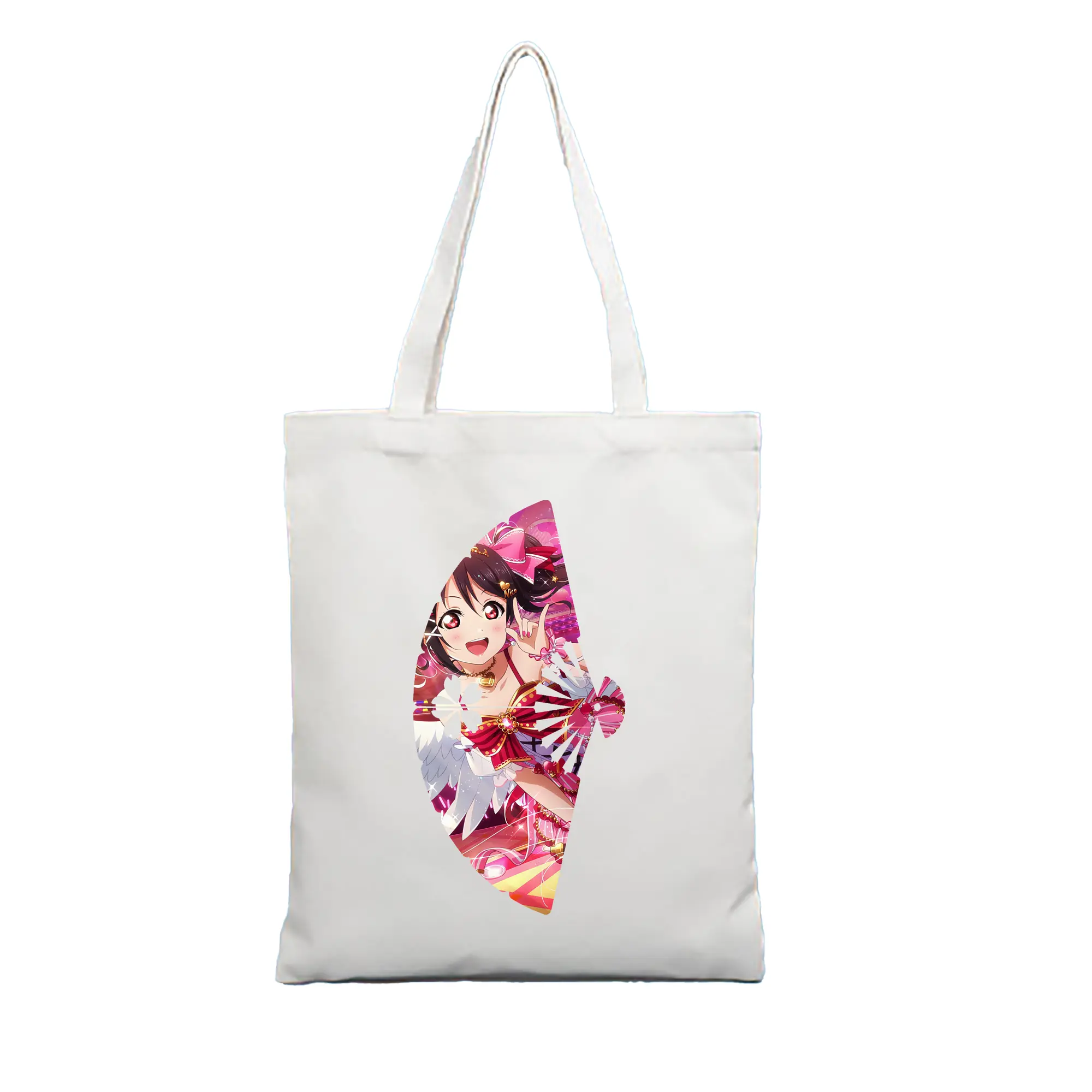 Love Live! グッズ,矢澤にこ - 縦型キャンバス手提げバッグ（トートバッグ） ・ キャンバス素材 ・ ショッピング用 ・ 軽量 丈夫 お手入れ簡単