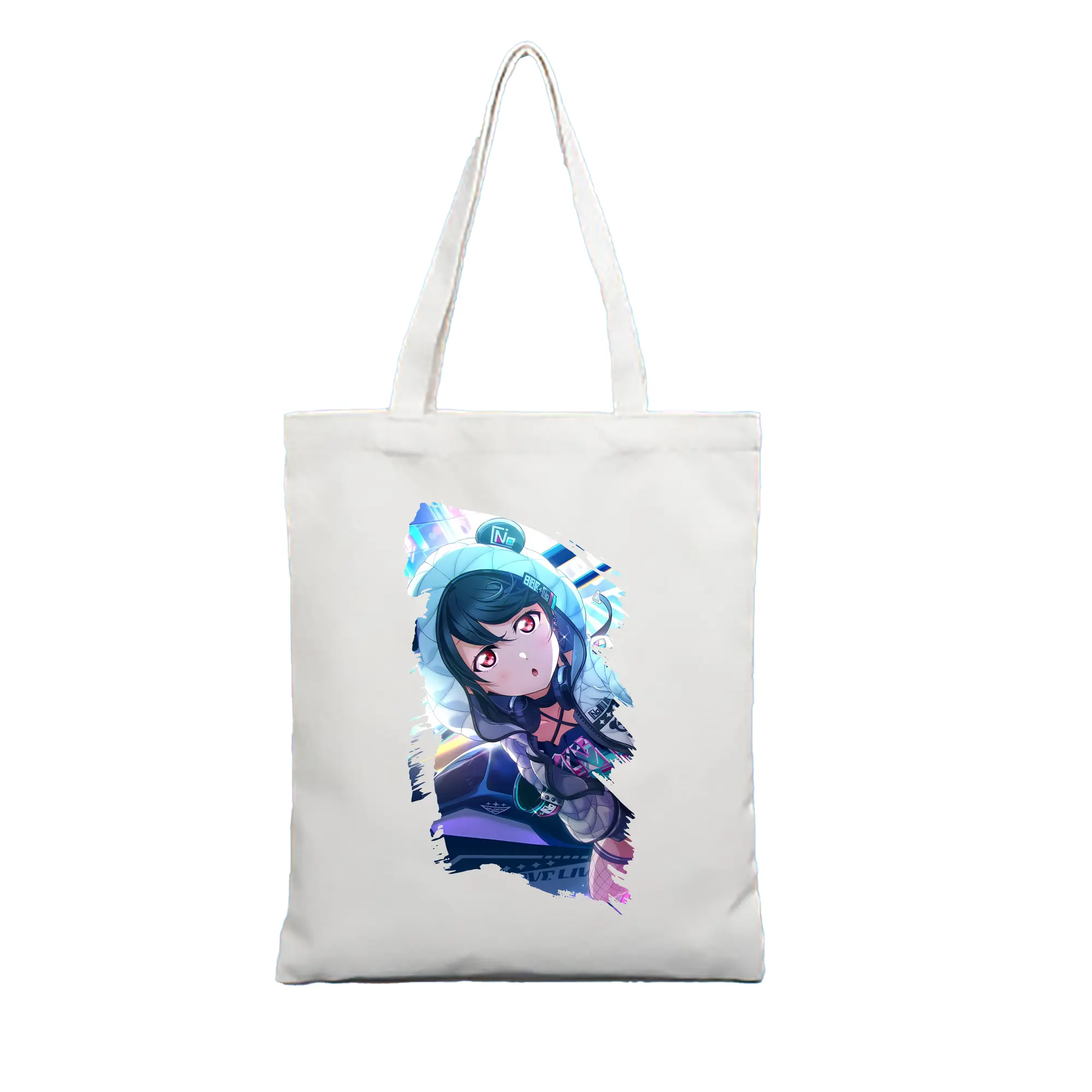Love Live! グッズ,矢澤にこ - 縦型キャンバス手提げバッグ（トートバッグ） ・ キャンバス素材 ・ ショッピング用 ・ 軽量 丈夫 お手入れ簡単