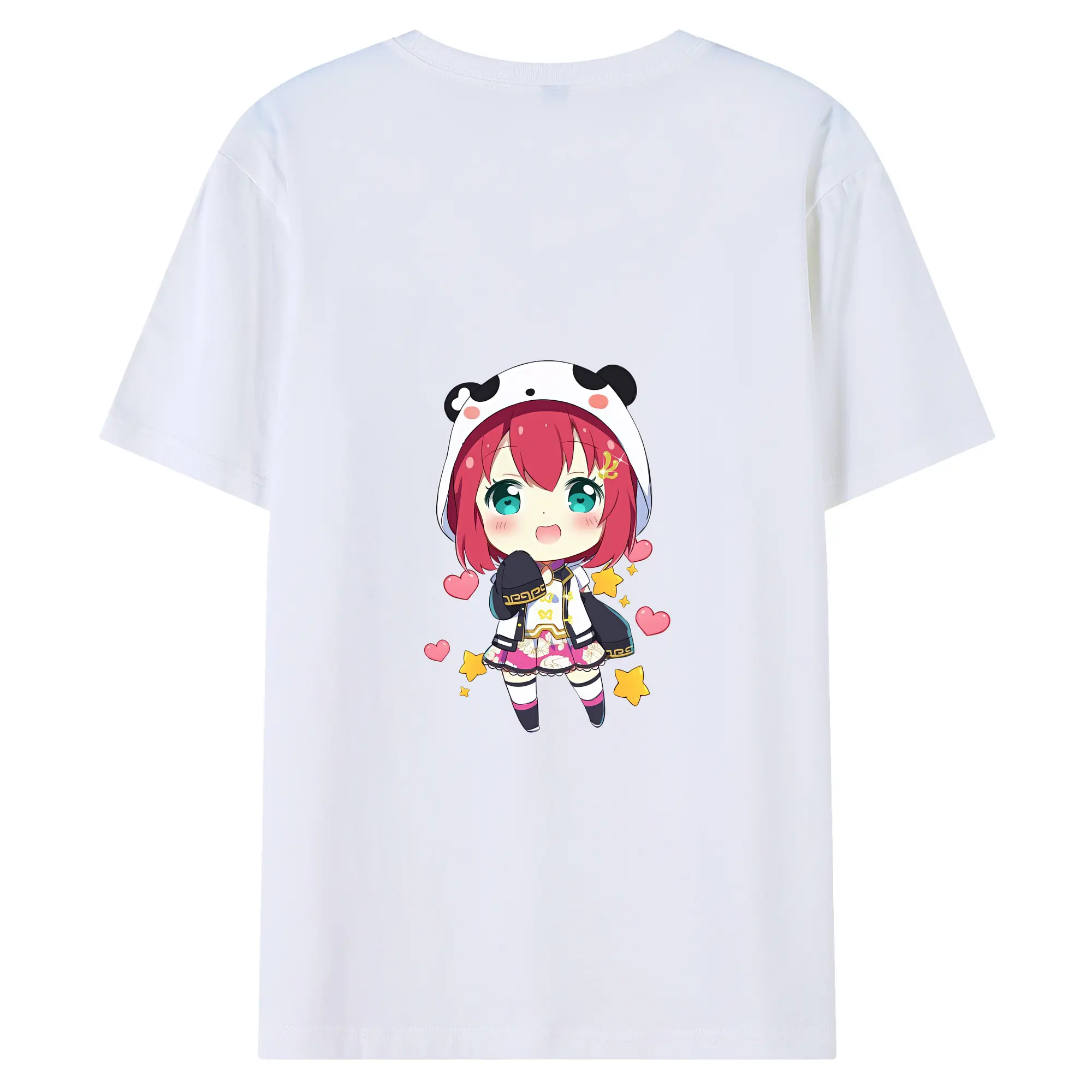 Love Live! グッズ,黒澤ルビィ - 綿100％ 半袖Tシャツ ・ バックプリント ・ 快適 通気性 ・ 日常使い 散歩 スポーツ用