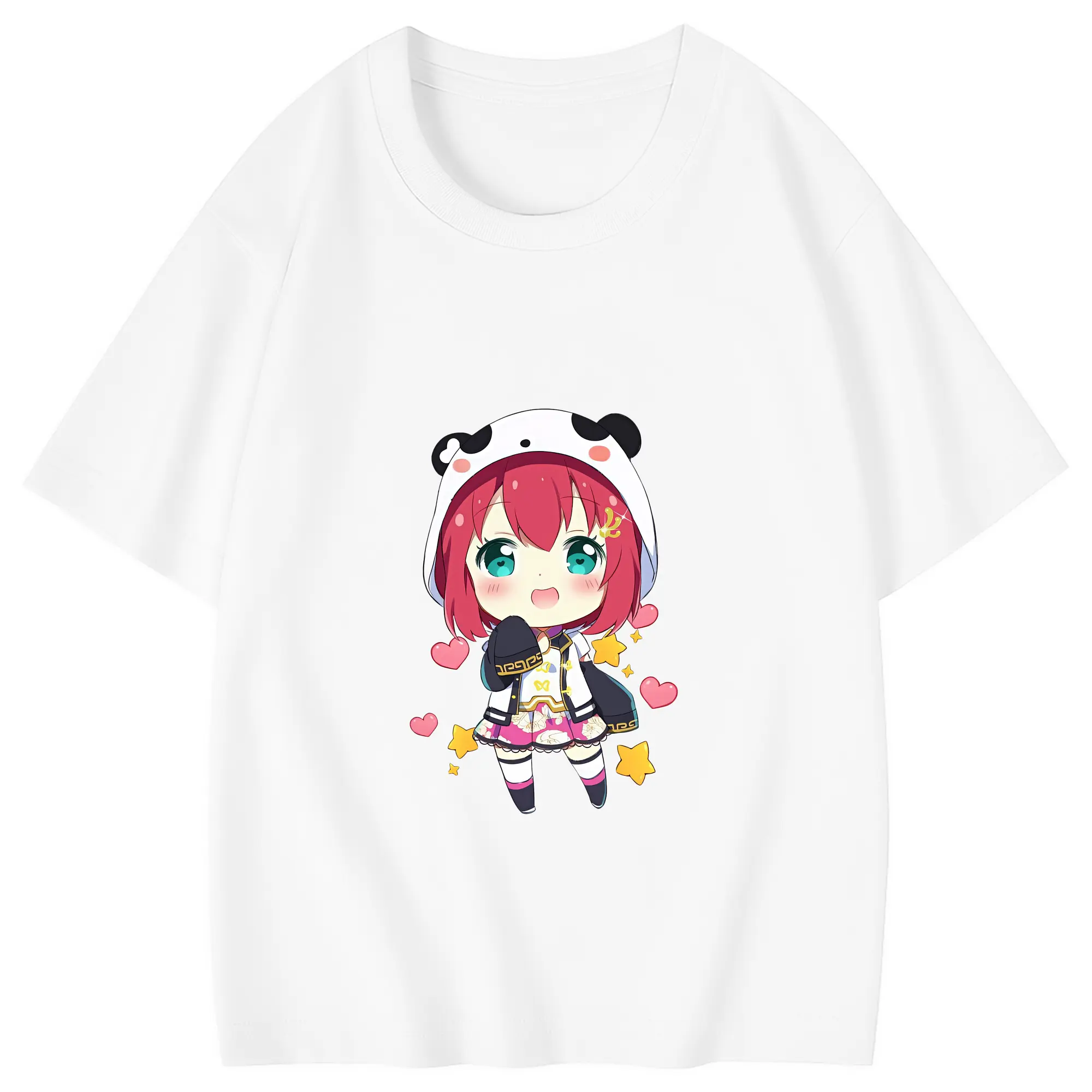 Love Live! グッズ,黒澤ルビィ - 綿100％ キッズTシャツ ・ フロントプリント ・ 快適 通気性 ・ スポーツ カジュアル 散歩用