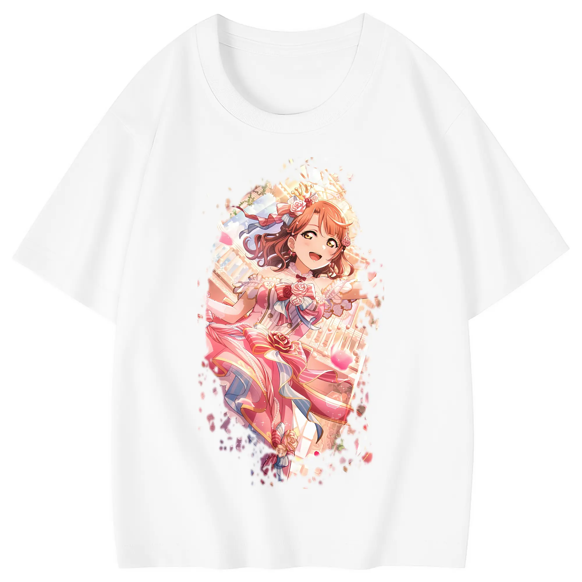 Love Live! グッズ,上原歩夢 - 綿100％ キッズTシャツ ・ フロントプリント ・ 快適 通気性 ・ スポーツ カジュアル 散歩用