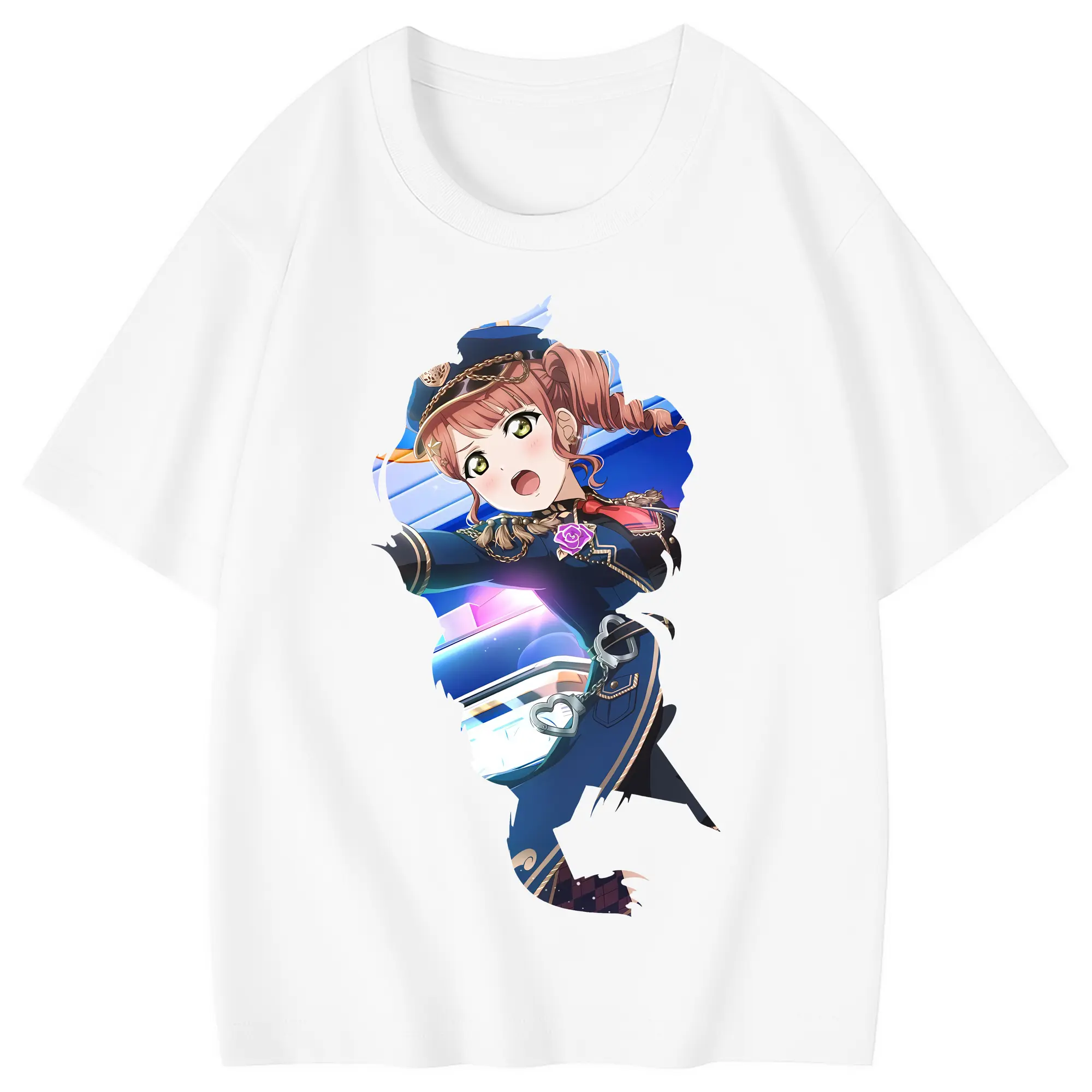 Love Live! グッズ,上原歩夢 - 綿100％ キッズTシャツ ・ フロントプリント ・ 快適 通気性 ・ スポーツ カジュアル 散歩用