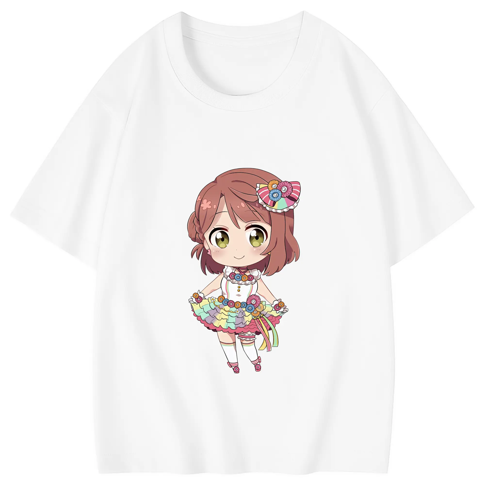 Love Live! グッズ,上原歩夢 - 綿100％ キッズTシャツ ・ フロントプリント ・ 快適 通気性 ・ スポーツ カジュアル 散歩用