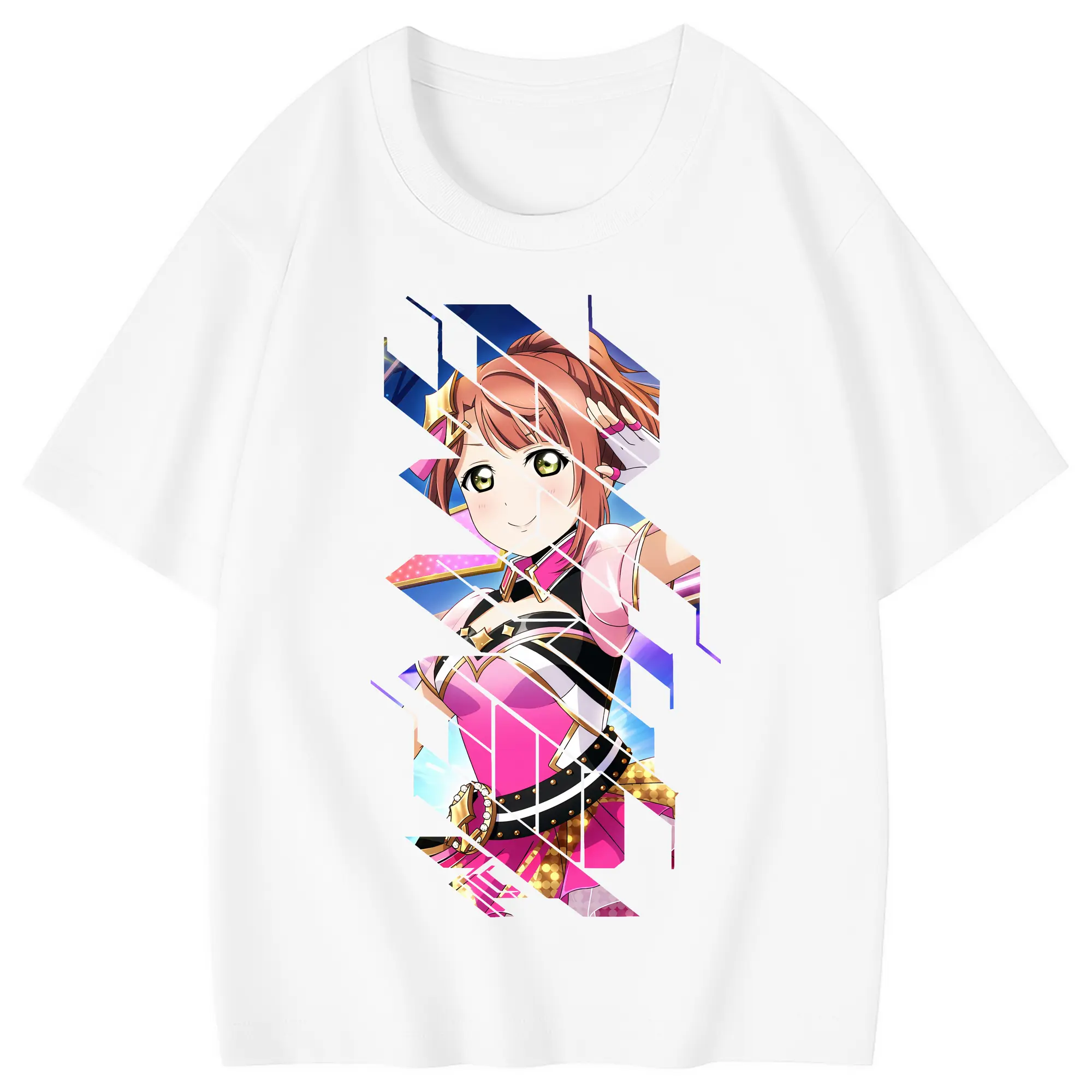 Love Live! グッズ,上原歩夢 - 綿100％ キッズTシャツ ・ フロントプリント ・ 快適 通気性 ・ スポーツ カジュアル 散歩用
