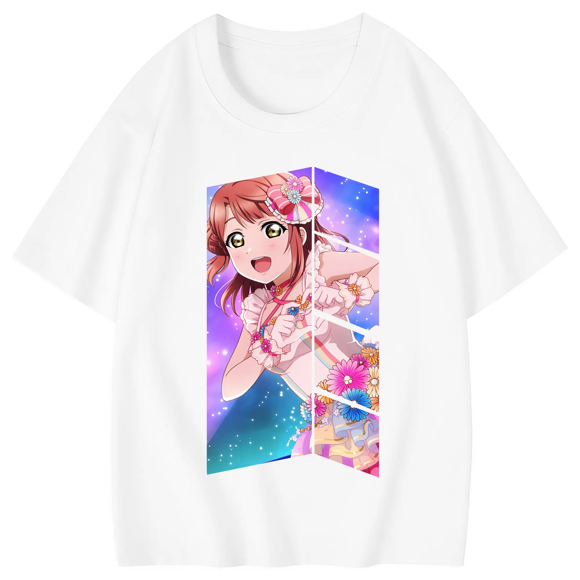 Love Live! グッズ,上原歩夢 - 綿100％ キッズTシャツ ・ フロントプリント ・ 快適 通気性 ・ スポーツ カジュアル 散歩用
