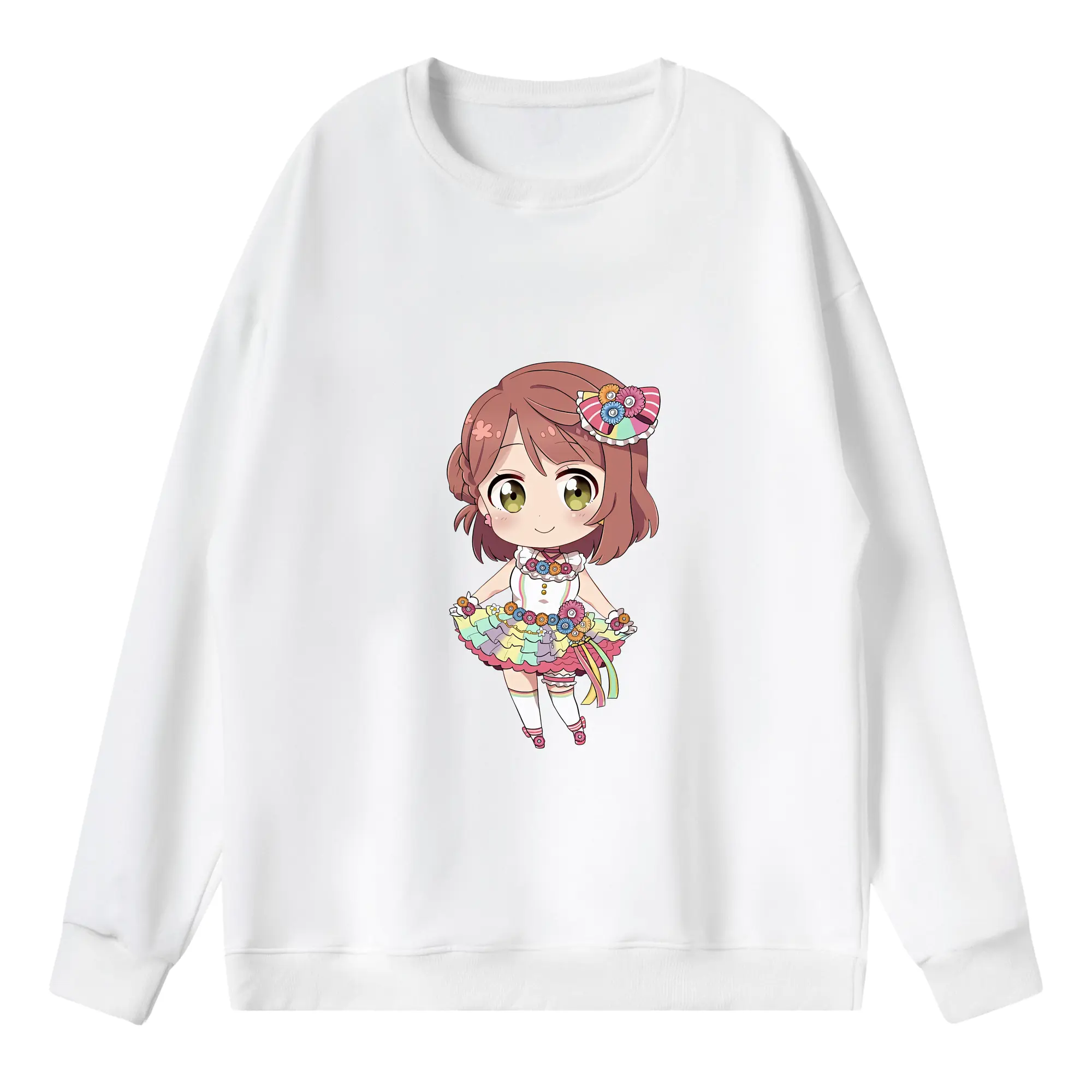 Love Live! グッズ,上原歩夢 - 薄手 クルーネック スウェット 裏毛260g · ポリエステル 春秋向け カジュアル 男女兼用 · トレーナー デイリー スポーツ 散歩に最適