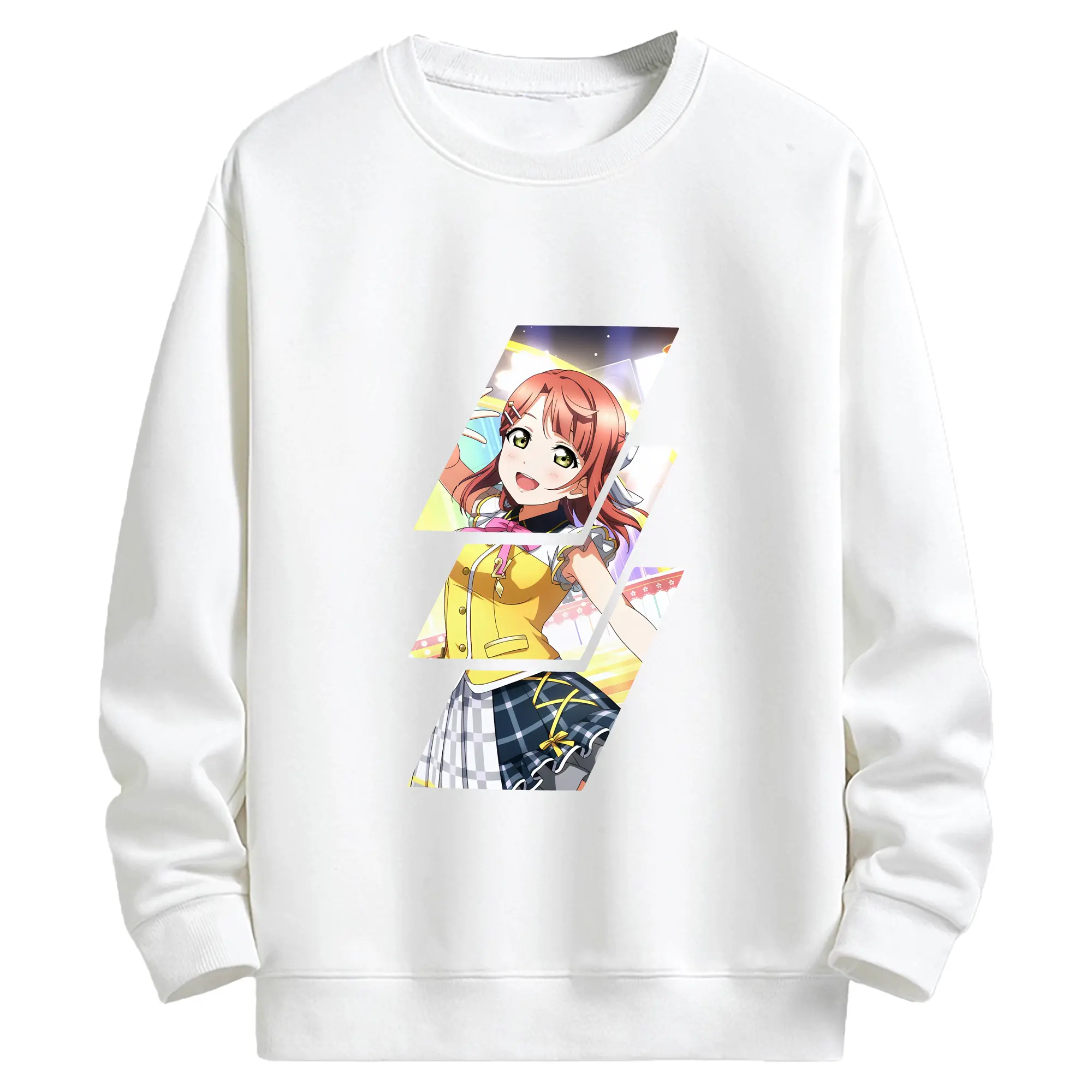 Love Live! グッズ,上原歩夢 - キッズ クルーネックスウェットシャツ ・ フロントプリント ・ 綿80％ ポリエステル20％ ・ 快適 通学 スポーツ 日常使い お散歩用
