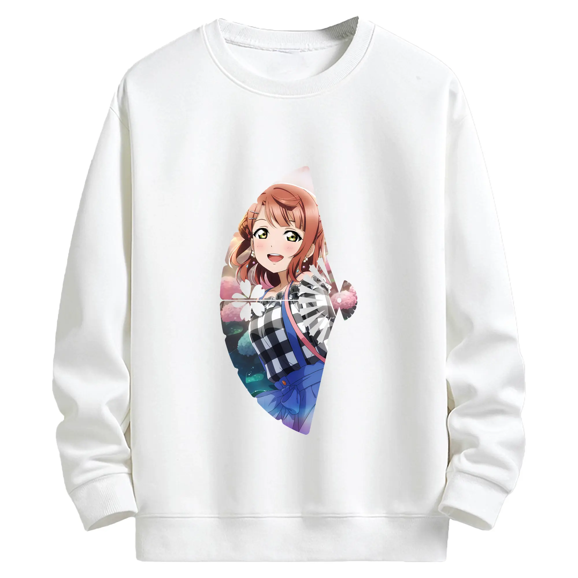 Love Live! グッズ,上原歩夢 - キッズ クルーネックスウェットシャツ ・ フロントプリント ・ 綿80％ ポリエステル20％ ・ 快適 通学 スポーツ 日常使い お散歩用