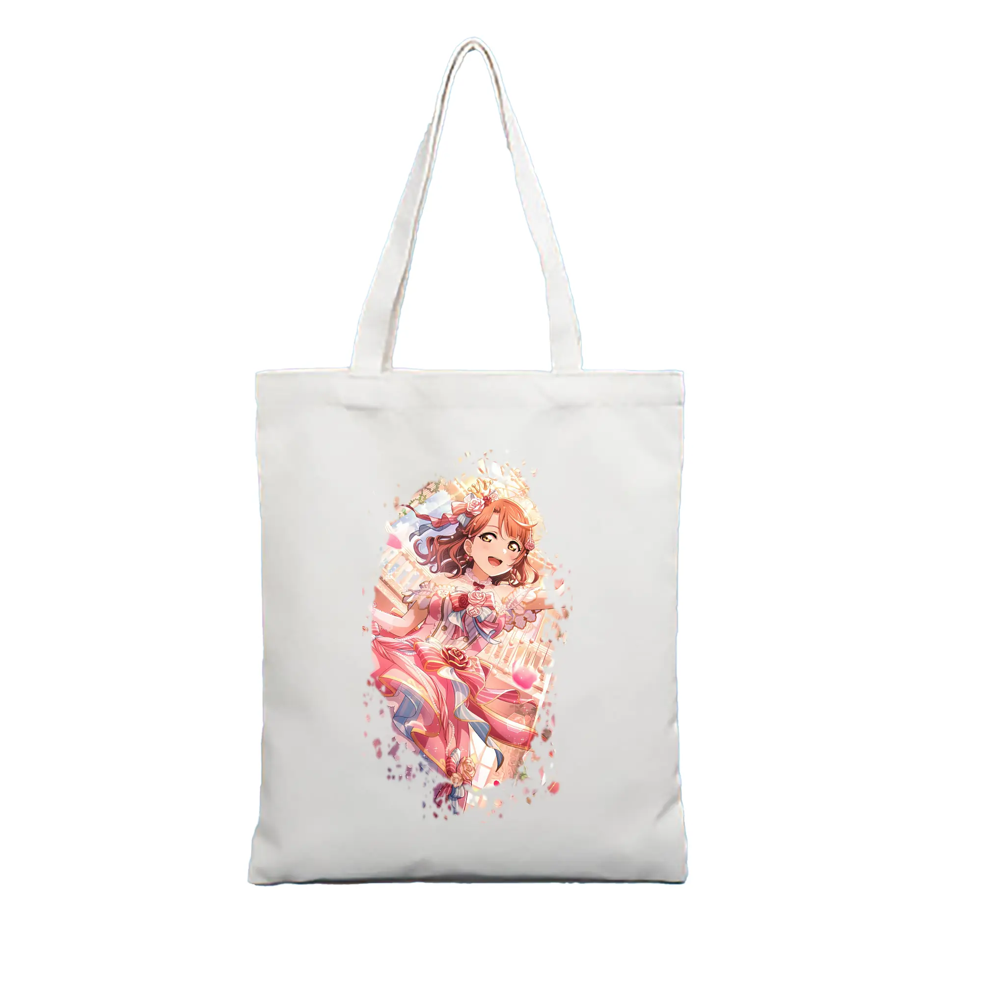 Love Live! グッズ,上原歩夢 - 縦型キャンバス手提げバッグ（トートバッグ） ・ キャンバス素材 ・ ショッピング用 ・ 軽量 丈夫 お手入れ簡単