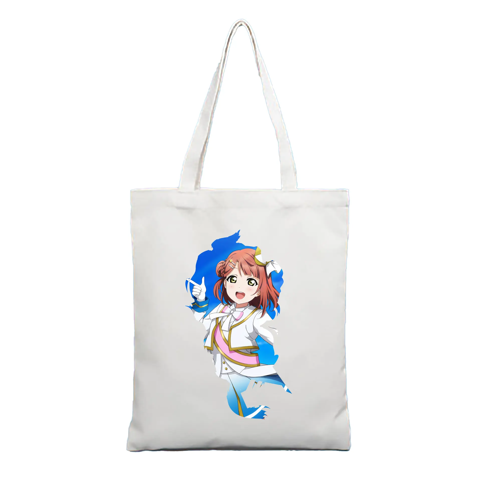 Love Live! グッズ,上原歩夢 - 縦型キャンバス手提げバッグ（トートバッグ） ・ キャンバス素材 ・ ショッピング用 ・ 軽量 丈夫 お手入れ簡単