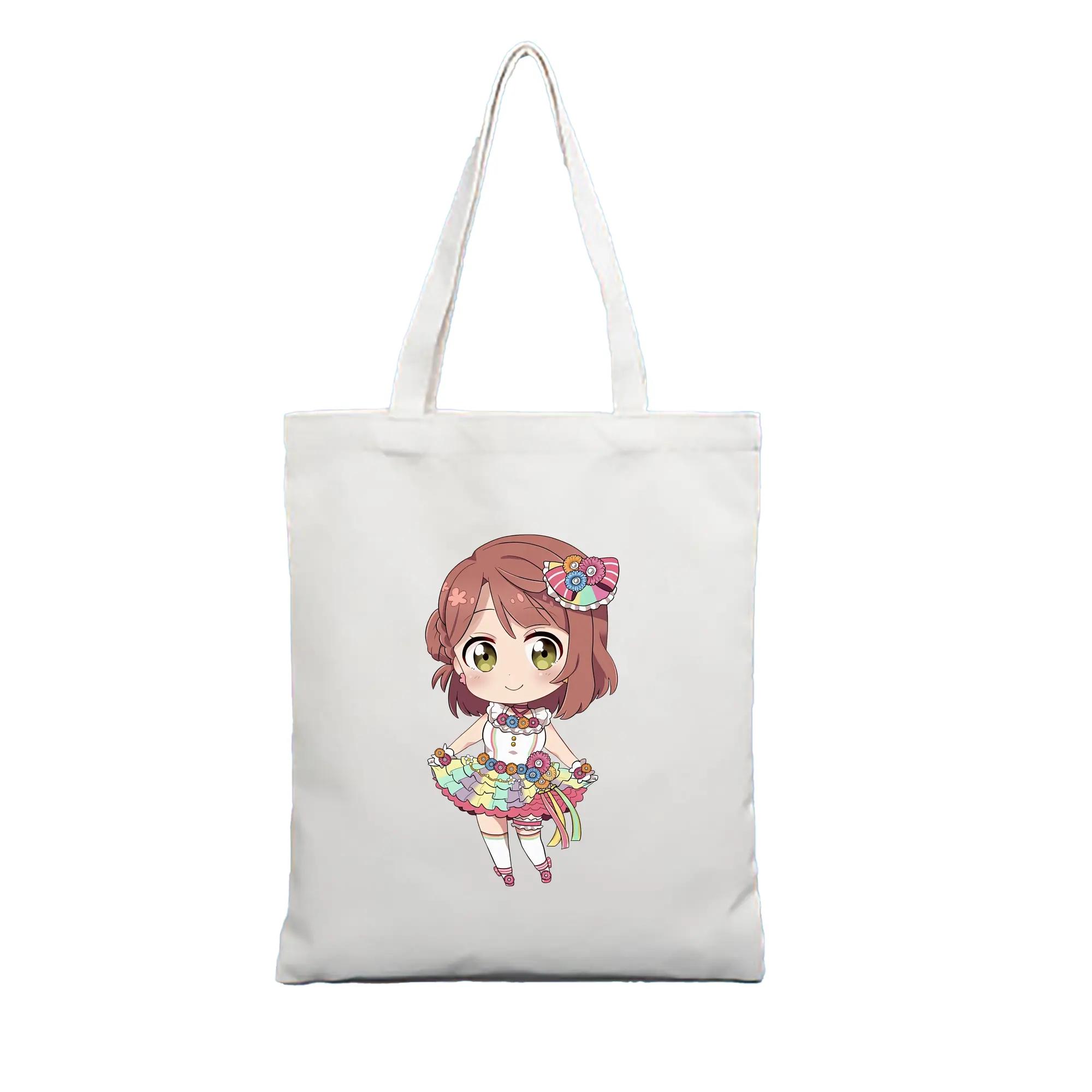 Love Live! グッズ,上原歩夢 - 縦型キャンバス手提げバッグ（トートバッグ） ・ キャンバス素材 ・ ショッピング用 ・ 軽量 丈夫 お手入れ簡単