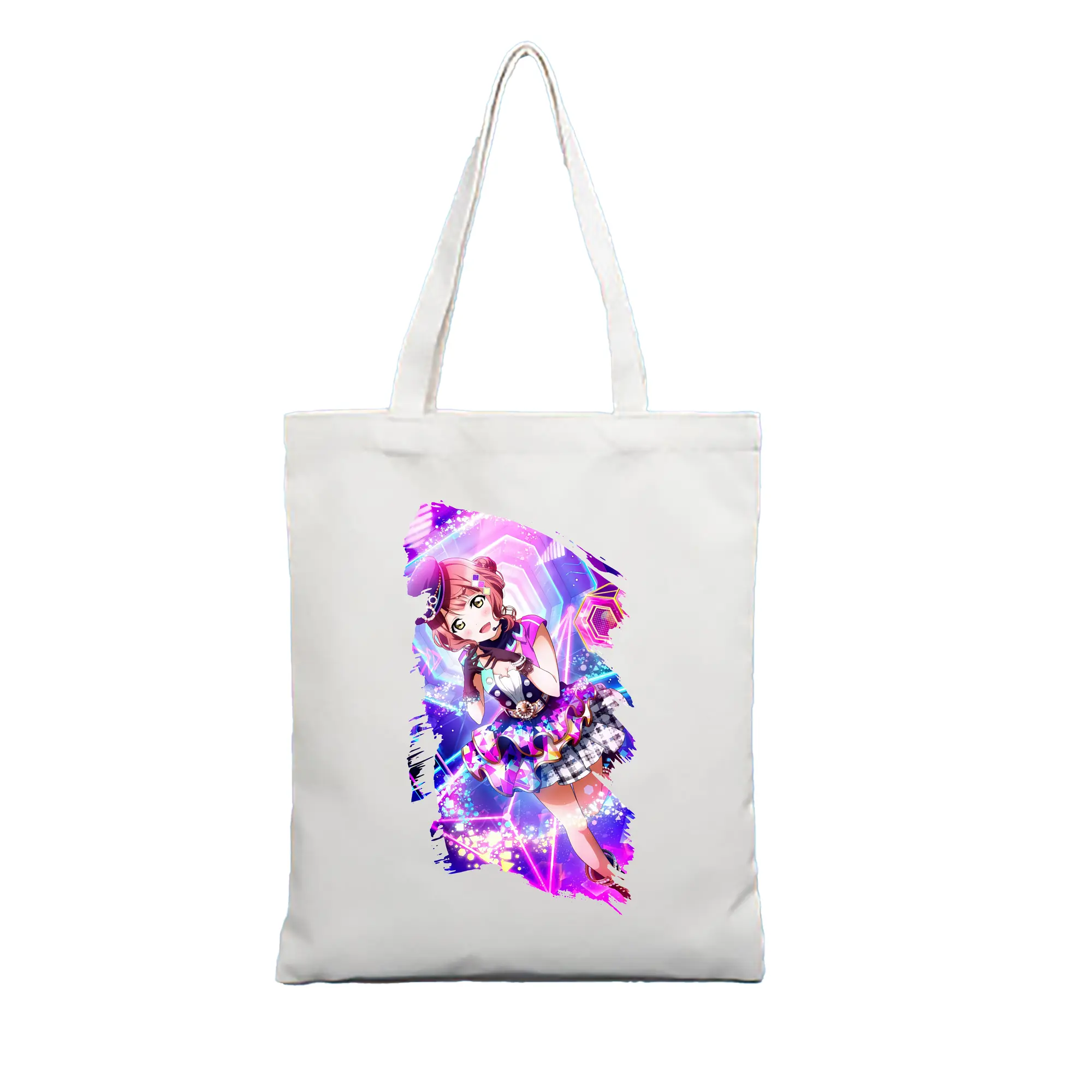 Love Live! グッズ,上原歩夢 - 縦型キャンバス手提げバッグ（トートバッグ） ・ キャンバス素材 ・ ショッピング用 ・ 軽量 丈夫 お手入れ簡単