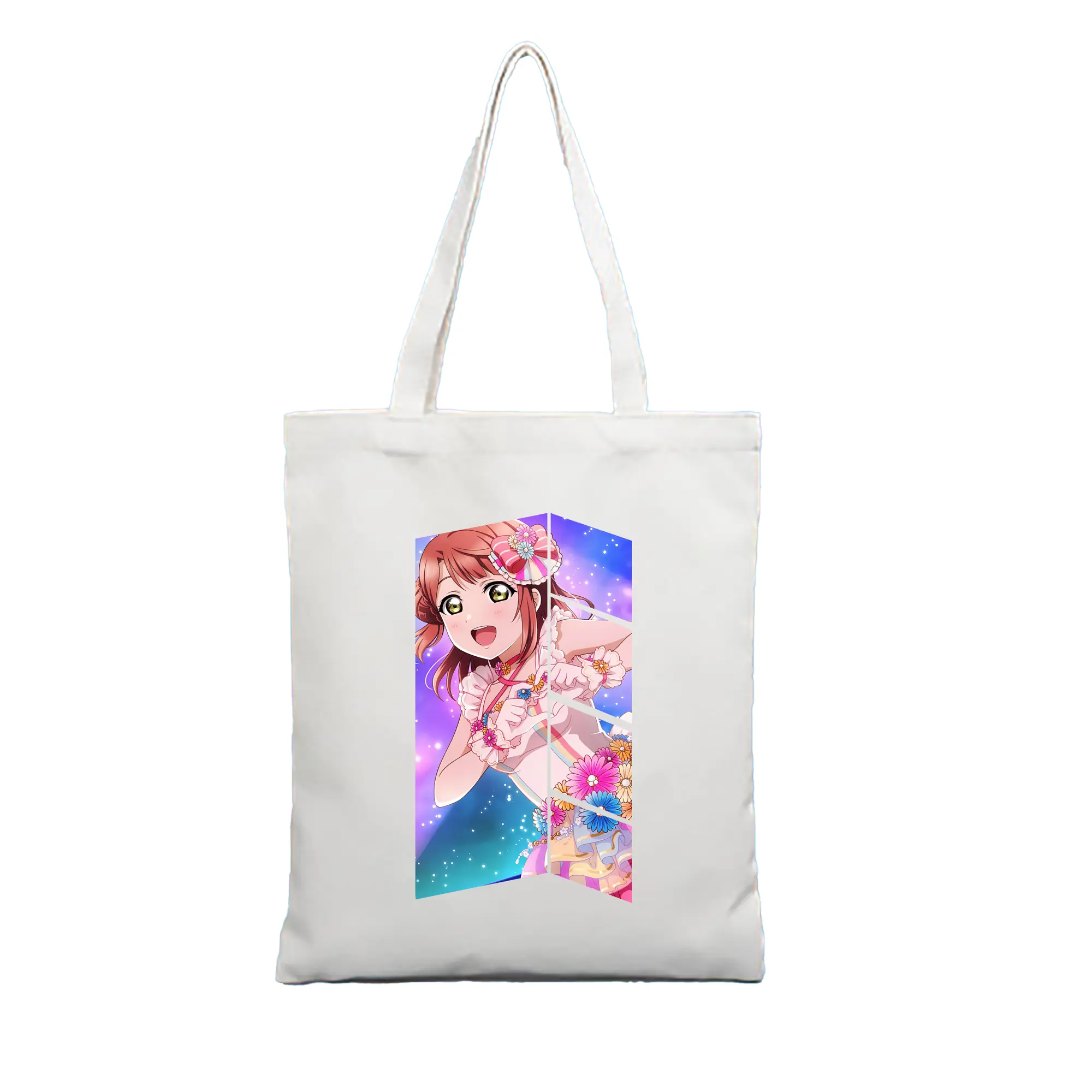 Love Live! グッズ,上原歩夢 - 縦型キャンバス手提げバッグ（トートバッグ） ・ キャンバス素材 ・ ショッピング用 ・ 軽量 丈夫 お手入れ簡単