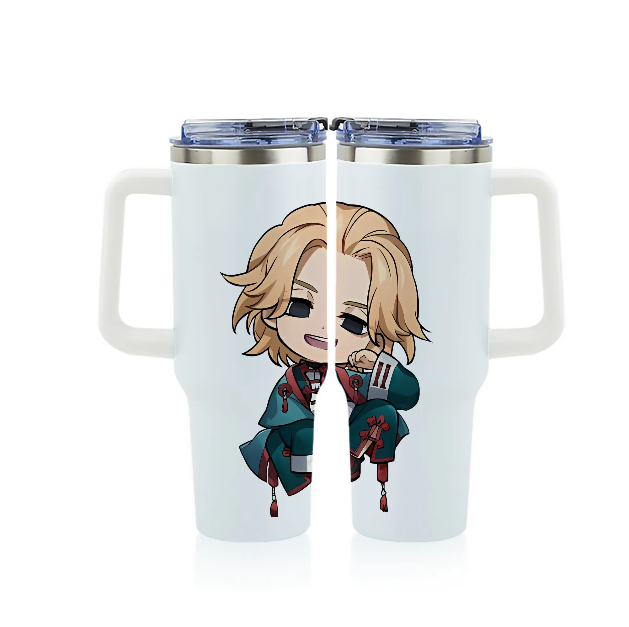 東京リベンジャーズ グッズ,佐野万次郎 - 1200mL フルプリント車用タンブラー ・ 304ステンレス 内側 ・ 201ステンレス 外側 ・ 保温 保冷 ・ 通勤 ドライブ アウトドア用