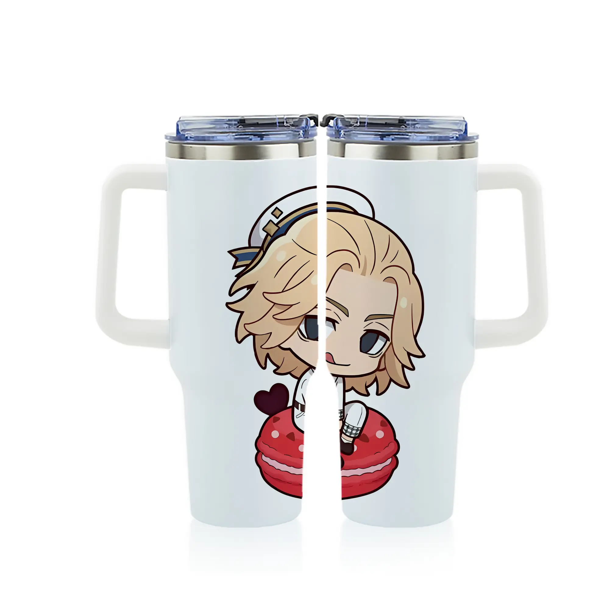 東京リベンジャーズ グッズ,佐野万次郎 - 1200mL フルプリント車用タンブラー ・ 304ステンレス 内側 ・ 201ステンレス 外側 ・ 保温 保冷 ・ 通勤 ドライブ アウトドア用