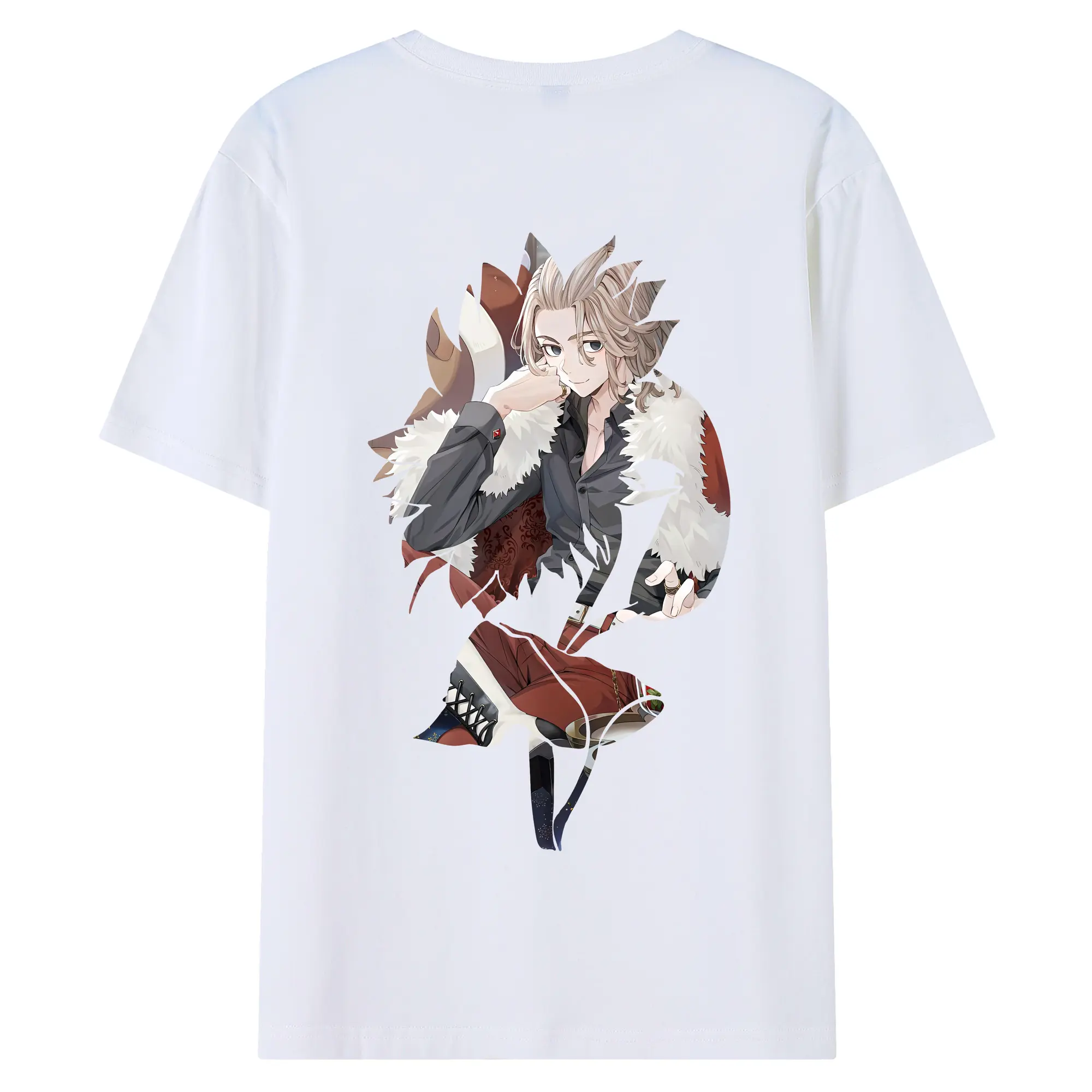 東京リベンジャーズ グッズ,佐野万次郎 - 綿100％ 半袖Tシャツ ・ バックプリント ・ 快適 通気性 ・ 日常使い 散歩 スポーツ用