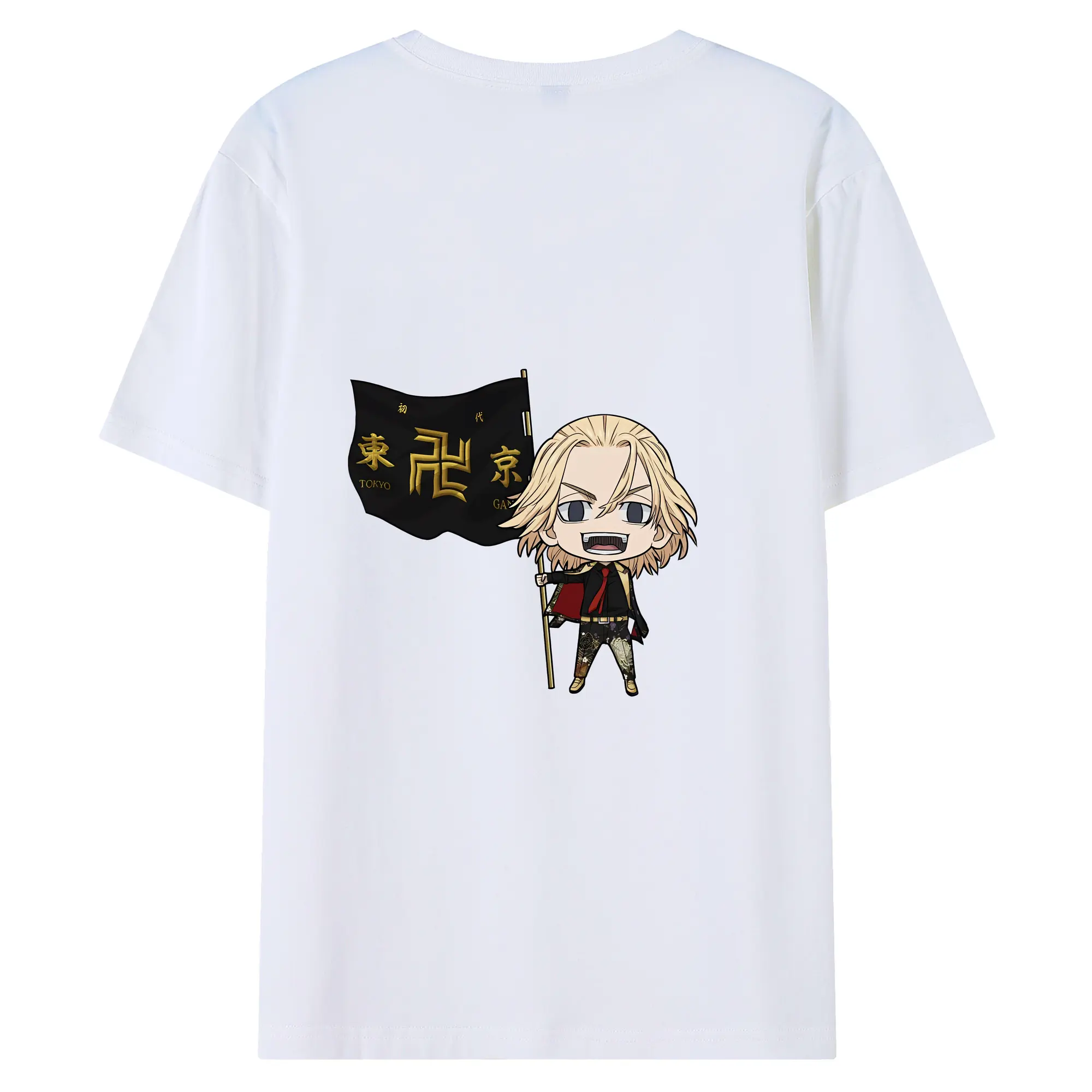 東京リベンジャーズ グッズ,佐野万次郎 - 綿100％ 半袖Tシャツ ・ バックプリント ・ 快適 通気性 ・ 日常使い 散歩 スポーツ用