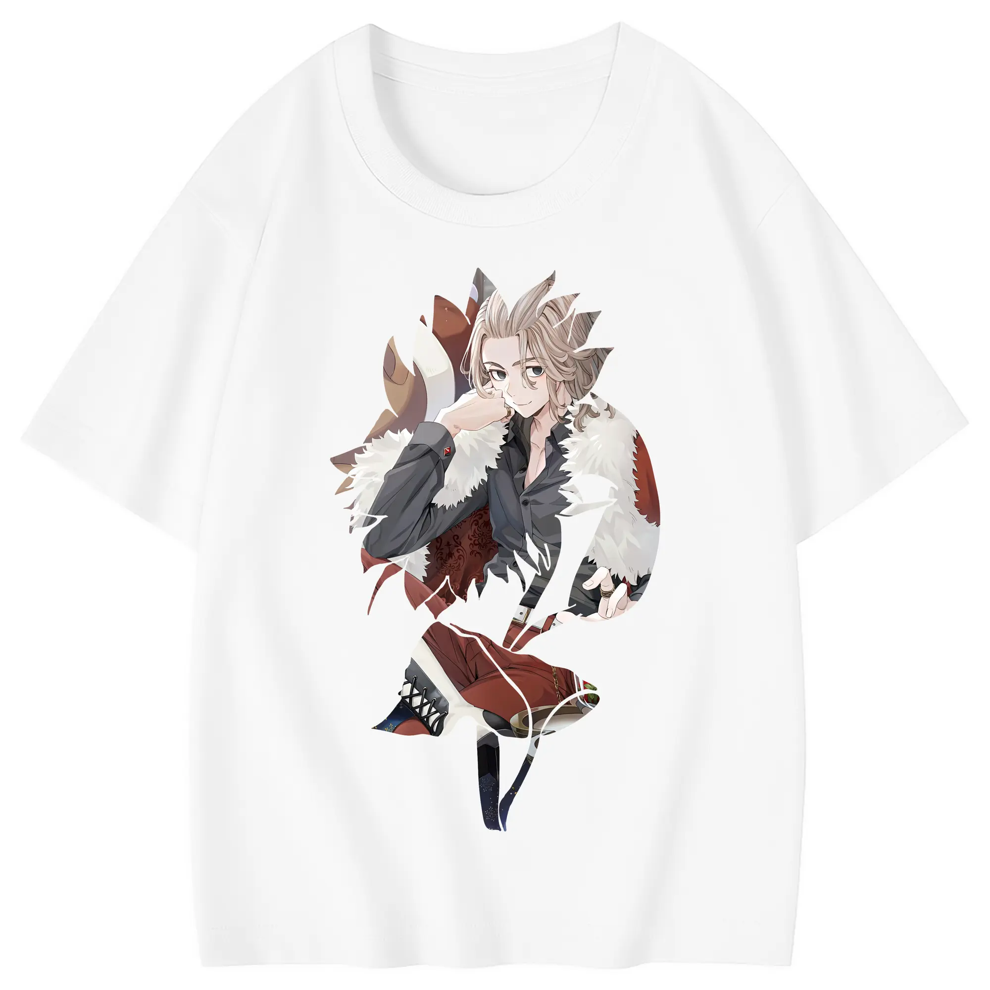 東京リベンジャーズ グッズ,佐野万次郎 - 綿100％ キッズTシャツ ・ フロントプリント ・ 快適 通気性 ・ スポーツ カジュアル 散歩用